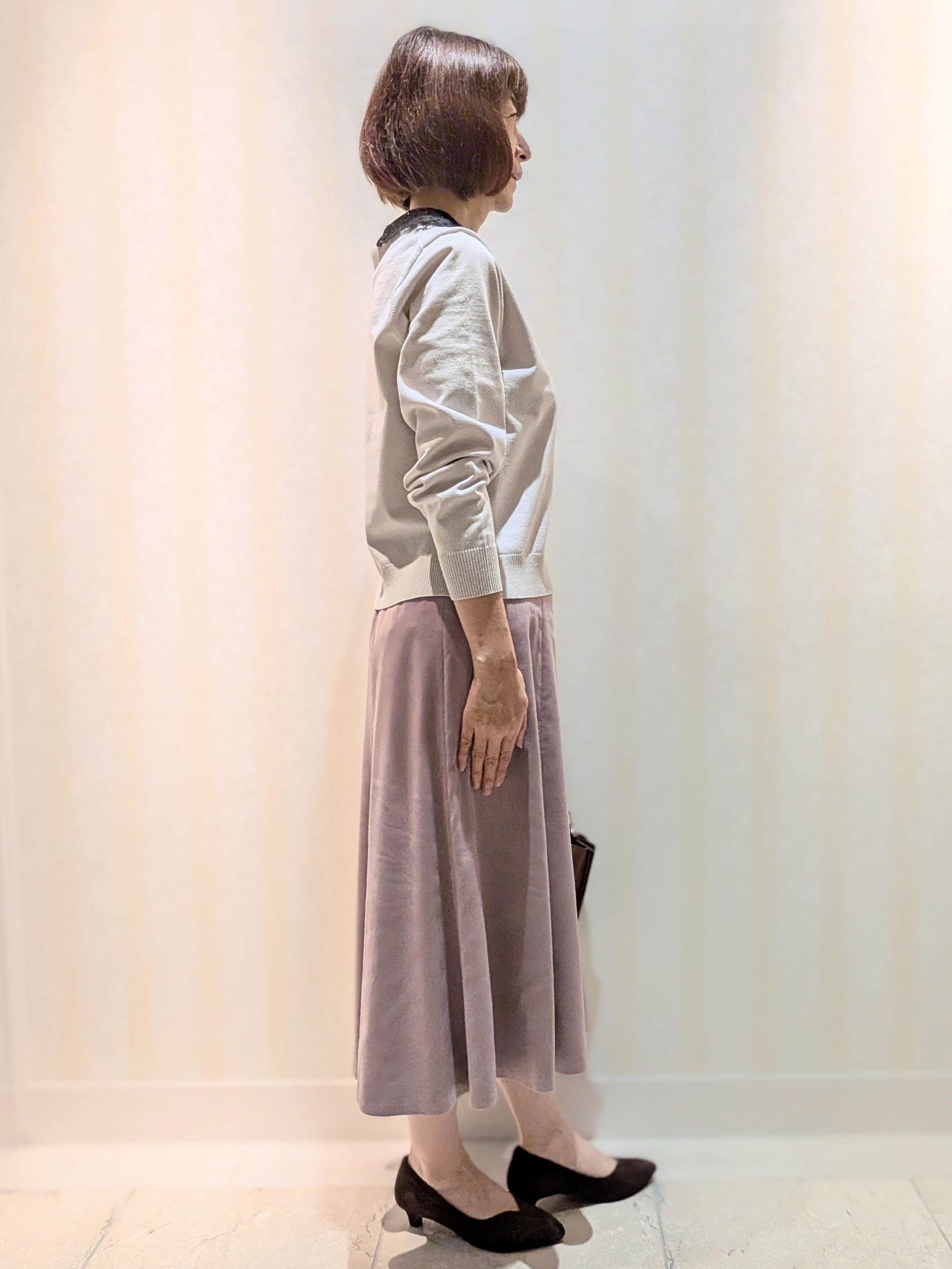 Ariさんの「Reflect｜【付け衿】レース衿付きストレッチニット」を使ったコーディネート