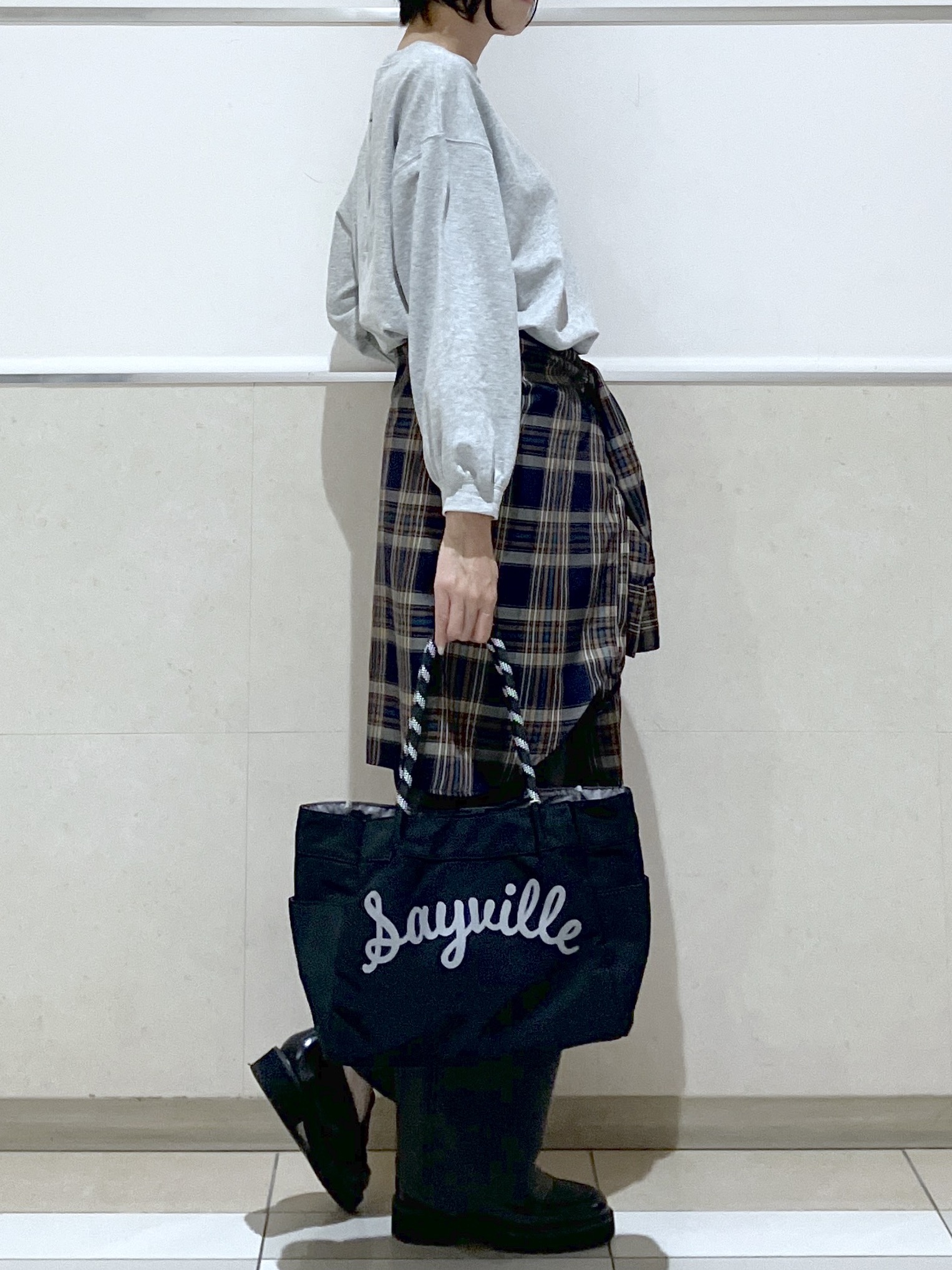 eriko さんの「Dessin｜【洗える/7色展開/XS-L】バックヘンリーミニ裏毛 長袖」を使ったコーディネート