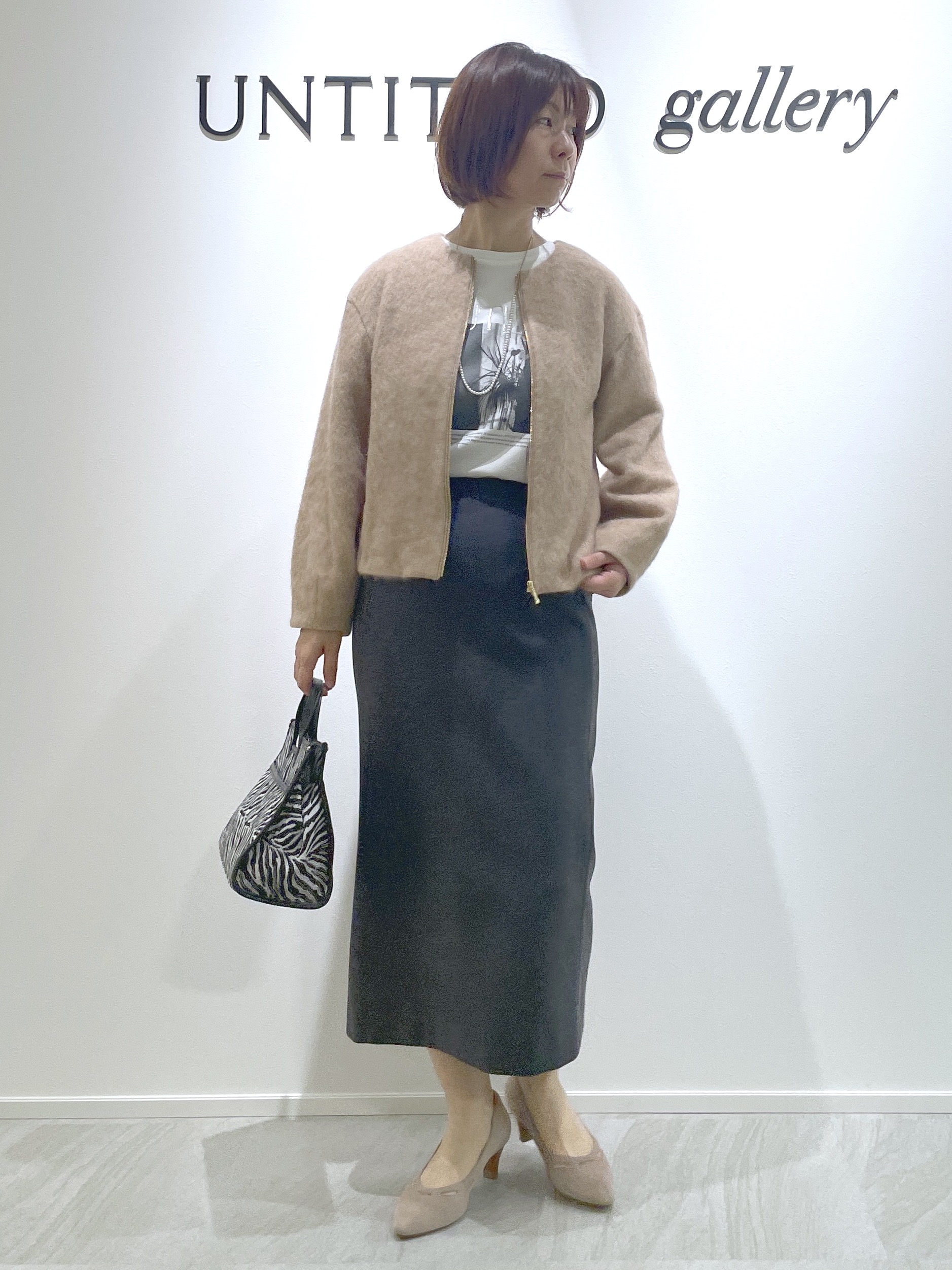 hanaさんの「UNTITLED｜【軽アウター/秋羽織り】シャギージップカーデ」を使ったコーディネート
