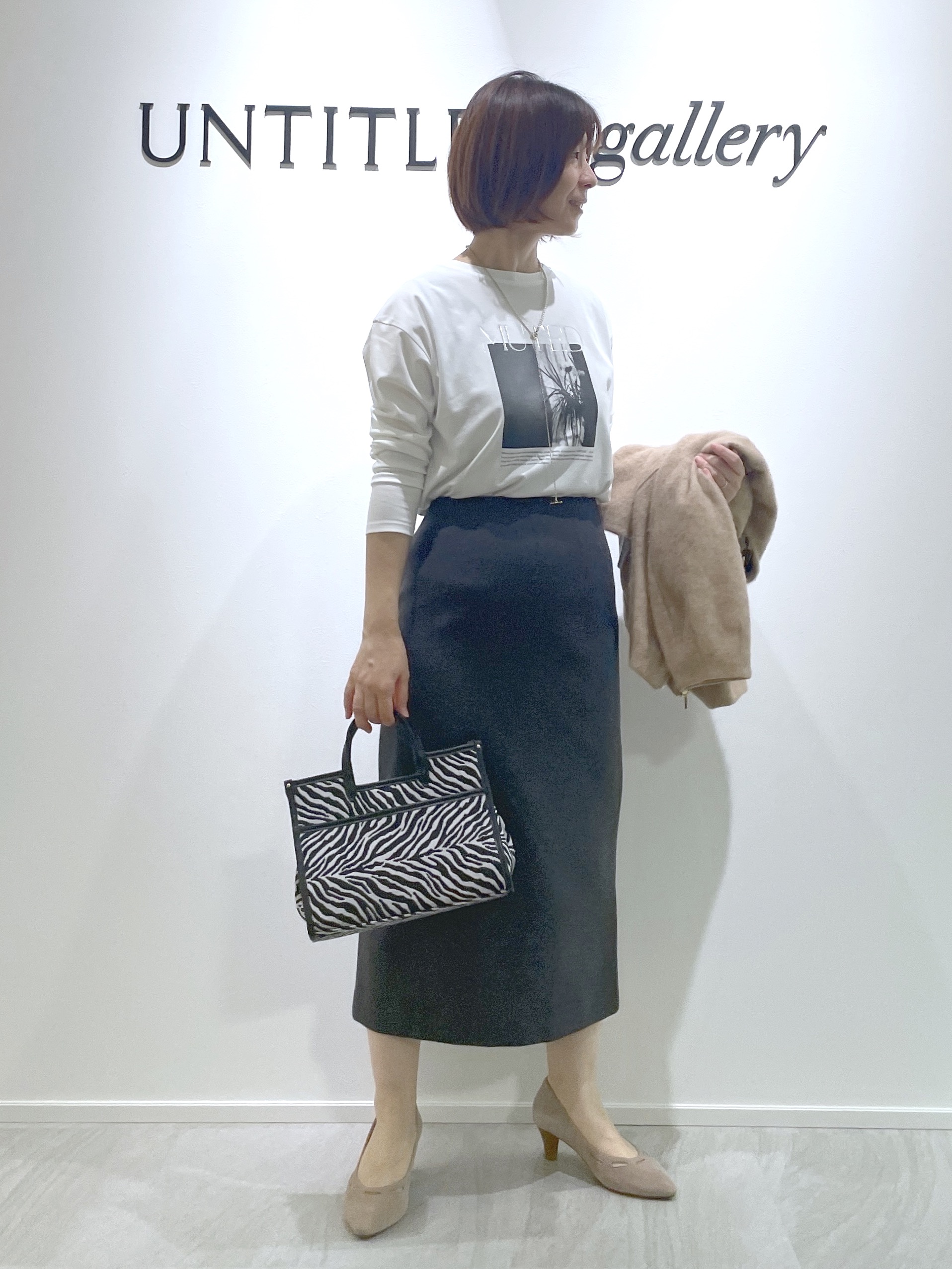 hanaさんの「UNTITLED｜【軽アウター/秋羽織り】シャギージップカーデ」を使ったコーディネート