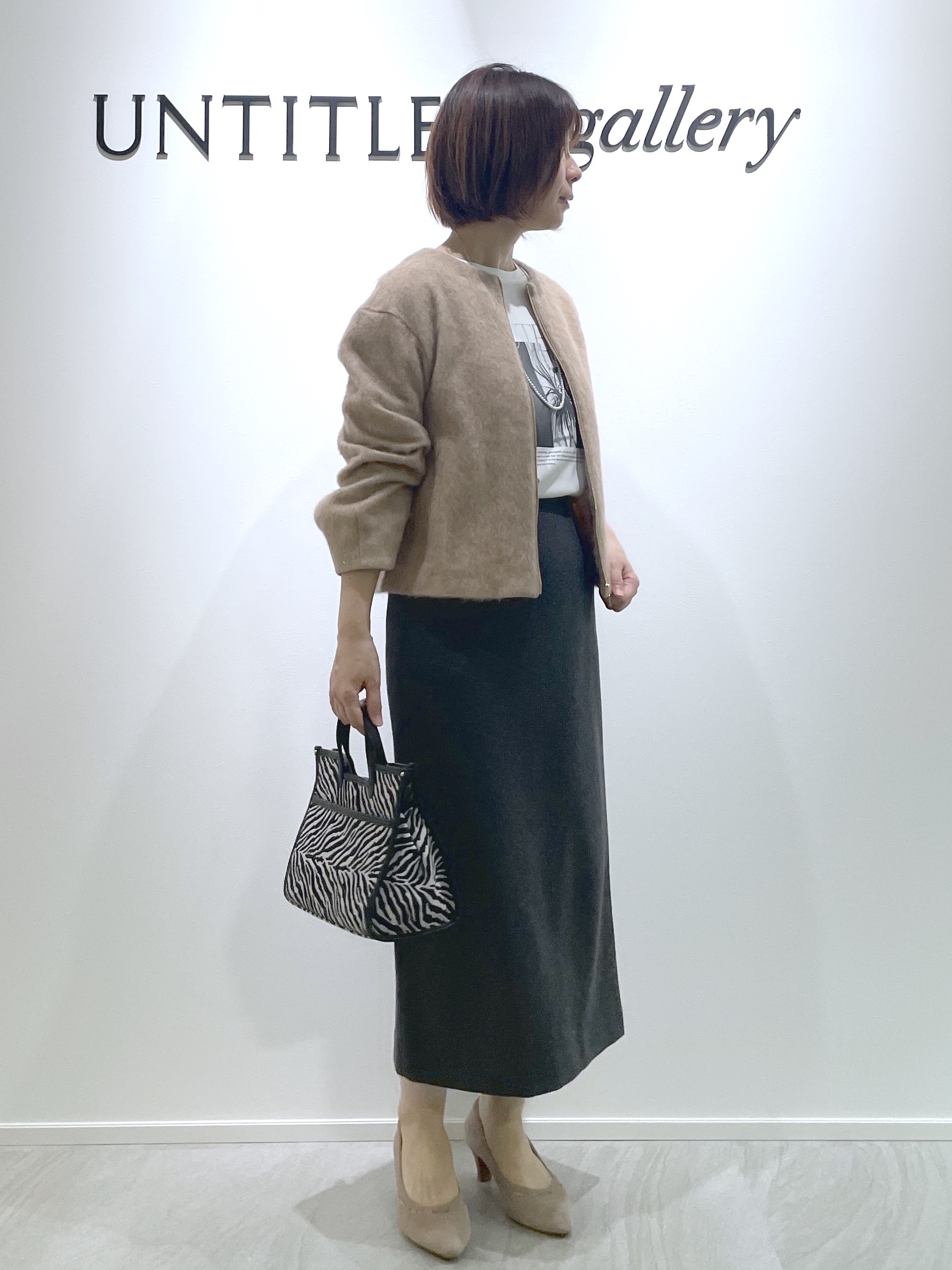 hanaさんの「UNTITLED｜【軽アウター/秋羽織り】シャギージップカーデ」を使ったコーディネート