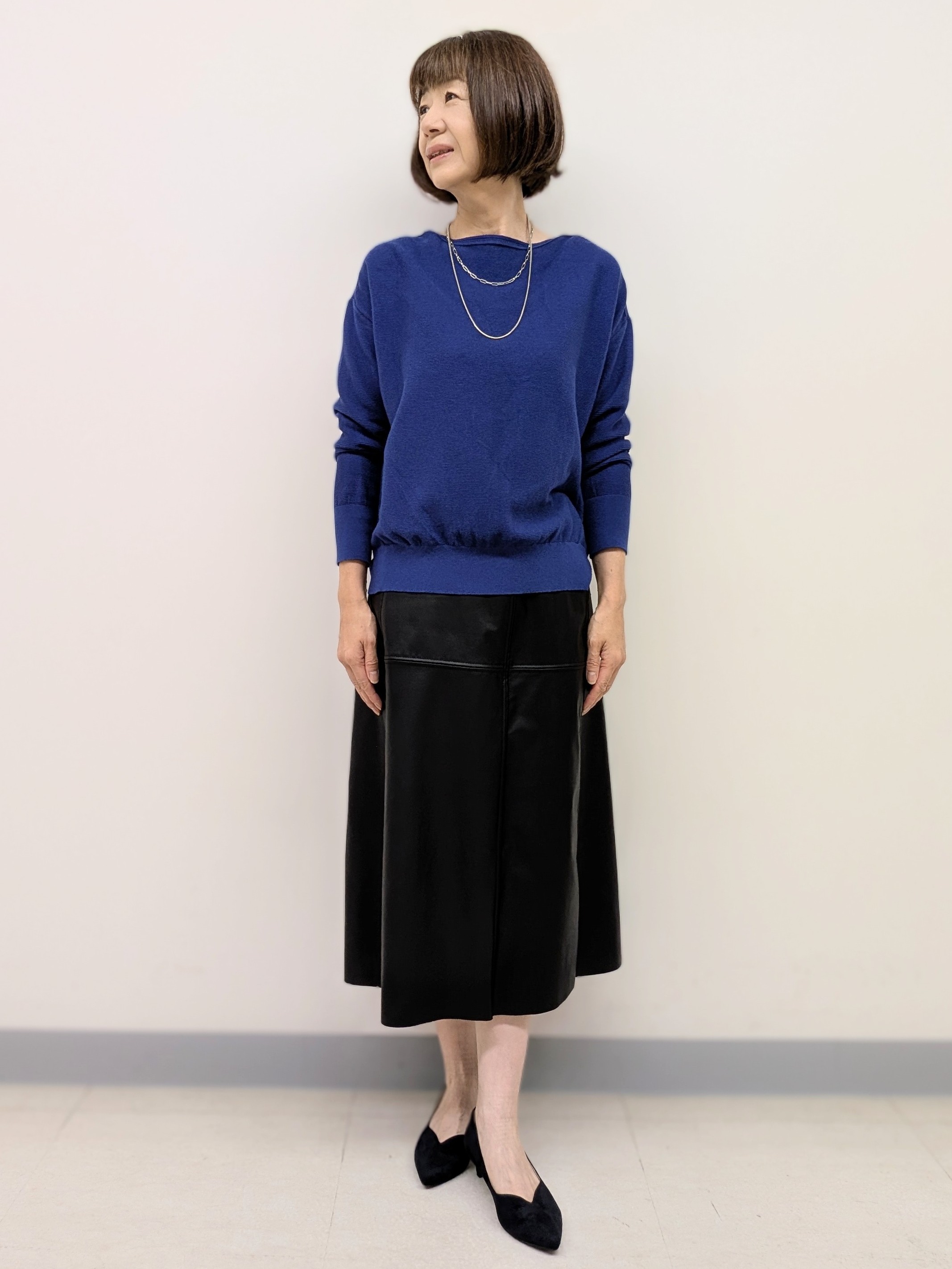 Ariさんの「Reflect｜ボートネックニットトップス」を使ったコーディネート