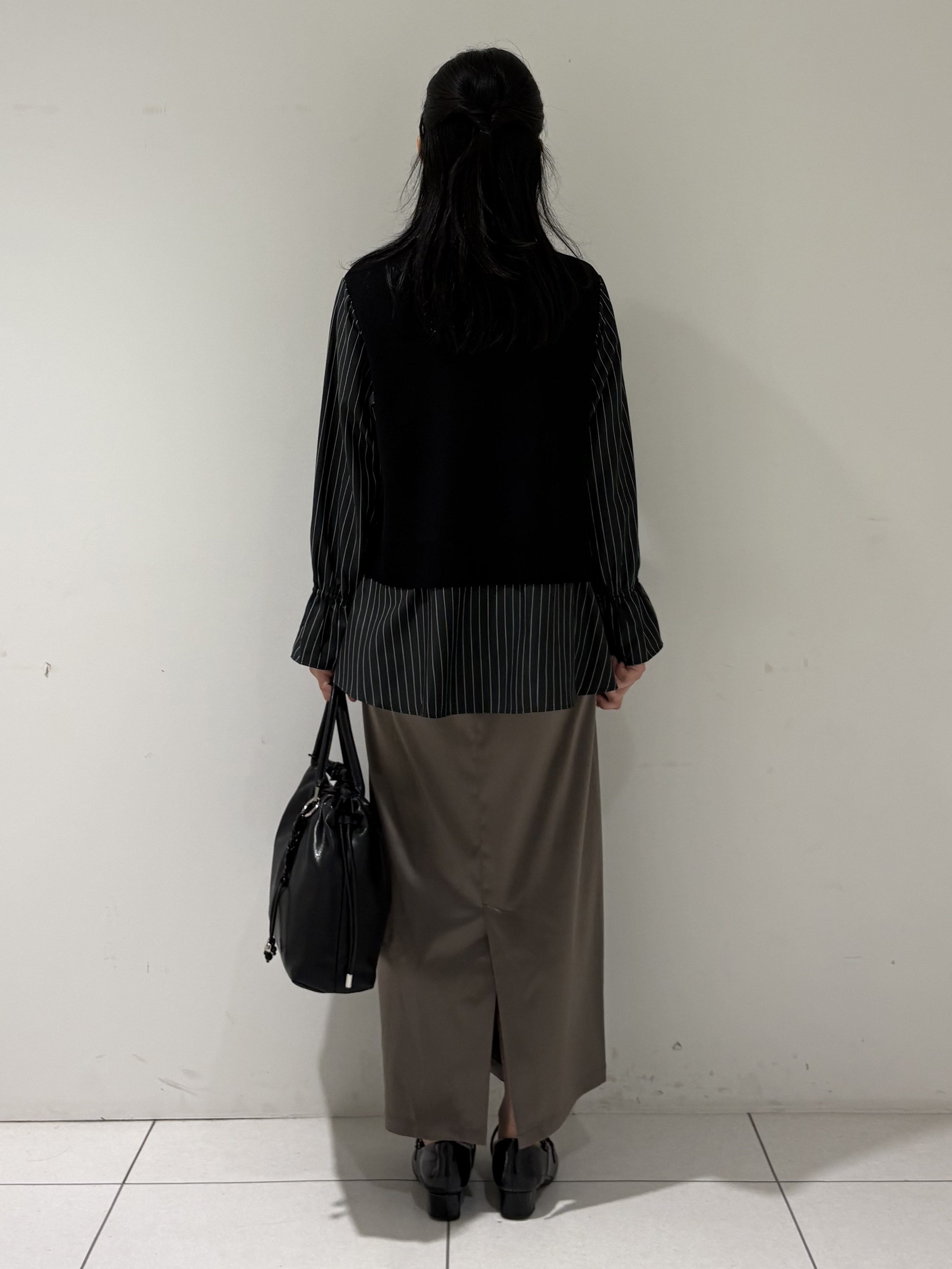 momokoさんの「INDIVI｜【洗える／1枚でコーデ完成】重ね着風ニットトップス」を使ったコーディネート