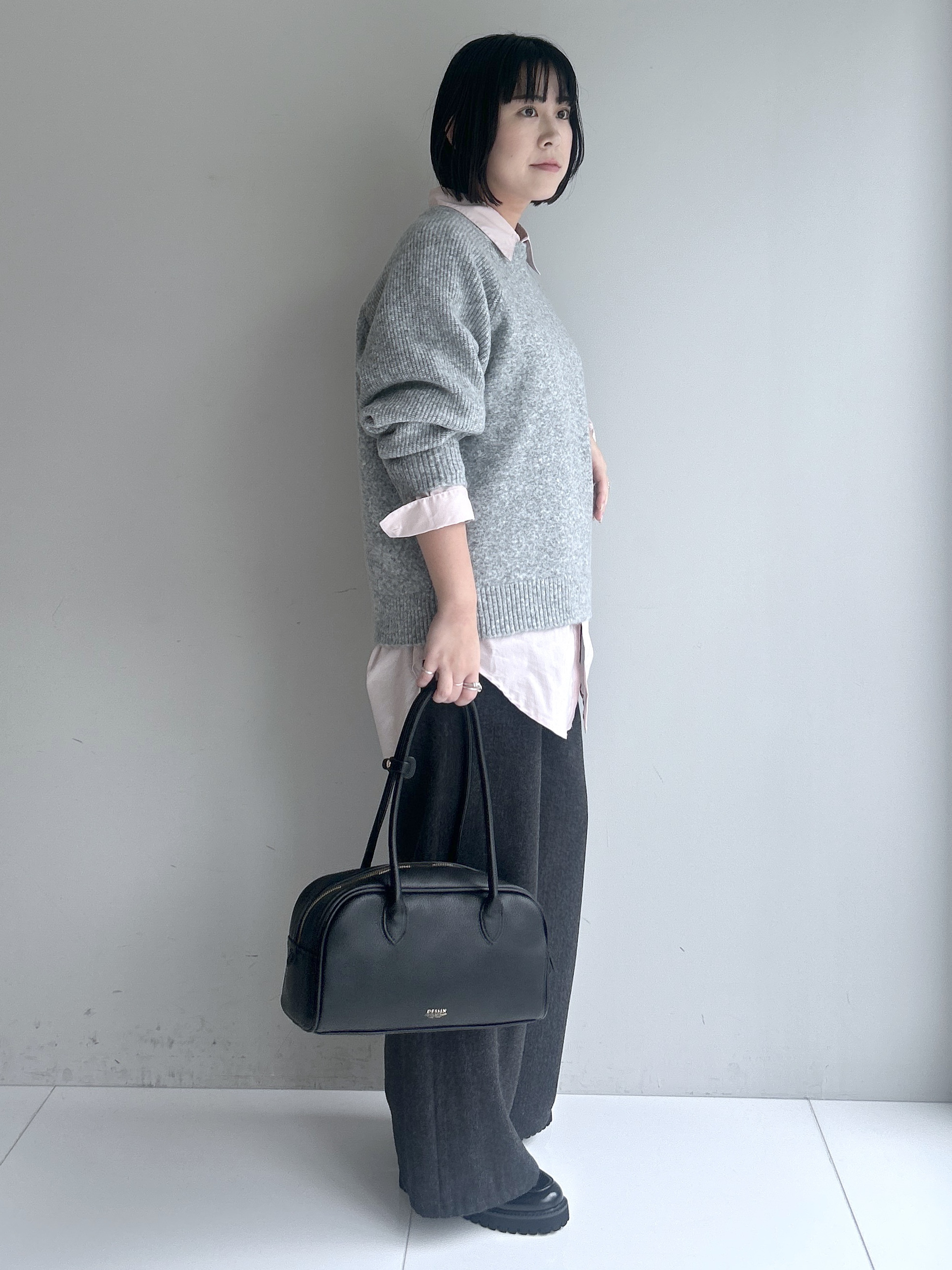 Hirokaさんの「Dessin｜【洗濯機OK/サスティナブル/6色展開】編地切替ラグラン ニットプルオーバー」を使ったコーディネート