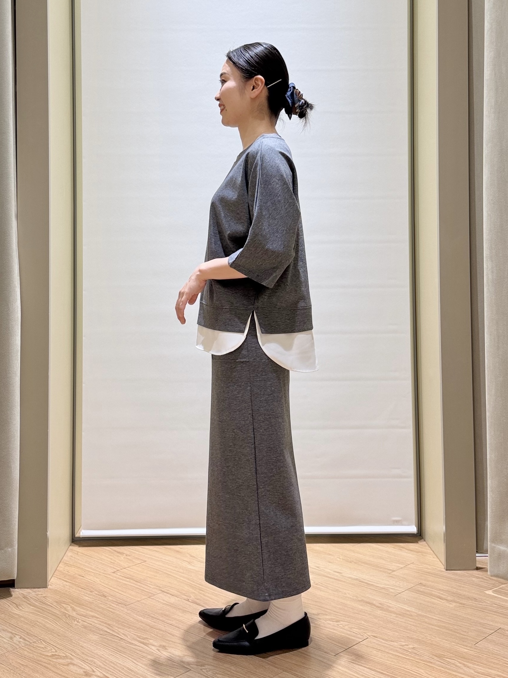 あんりさんの「grove｜【着回し◎】レイヤード風セットアップ」を使ったコーディネート
