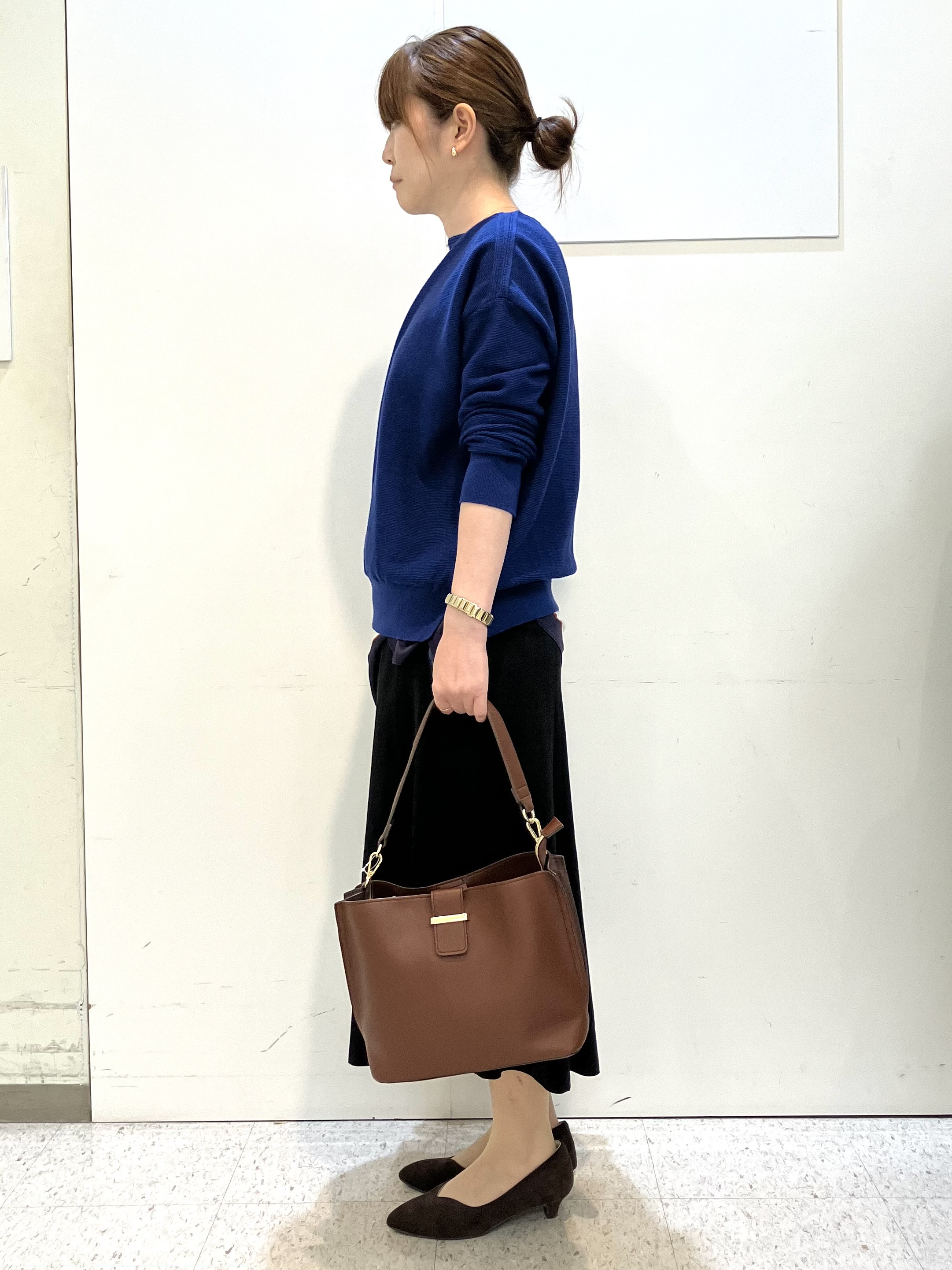 kozuさんの「Reflect｜ボートネックニットトップス」を使ったコーディネート