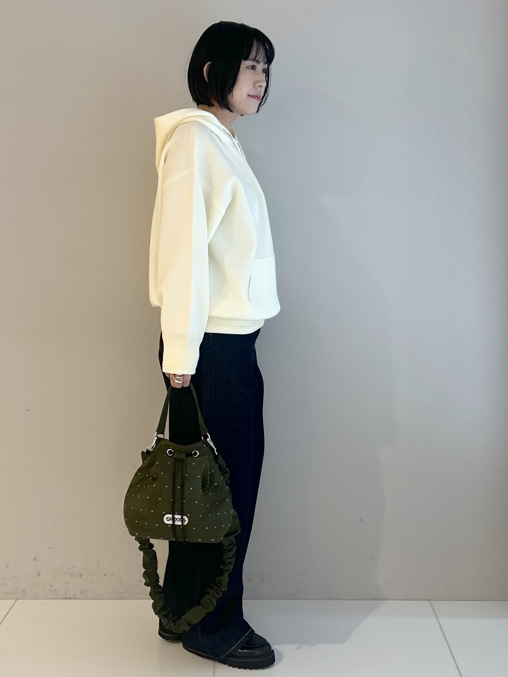 Hirokaさんの「Dessin｜【洗濯機OK】コットンジャカード フーデッドニットパーカ」を使ったコーディネート