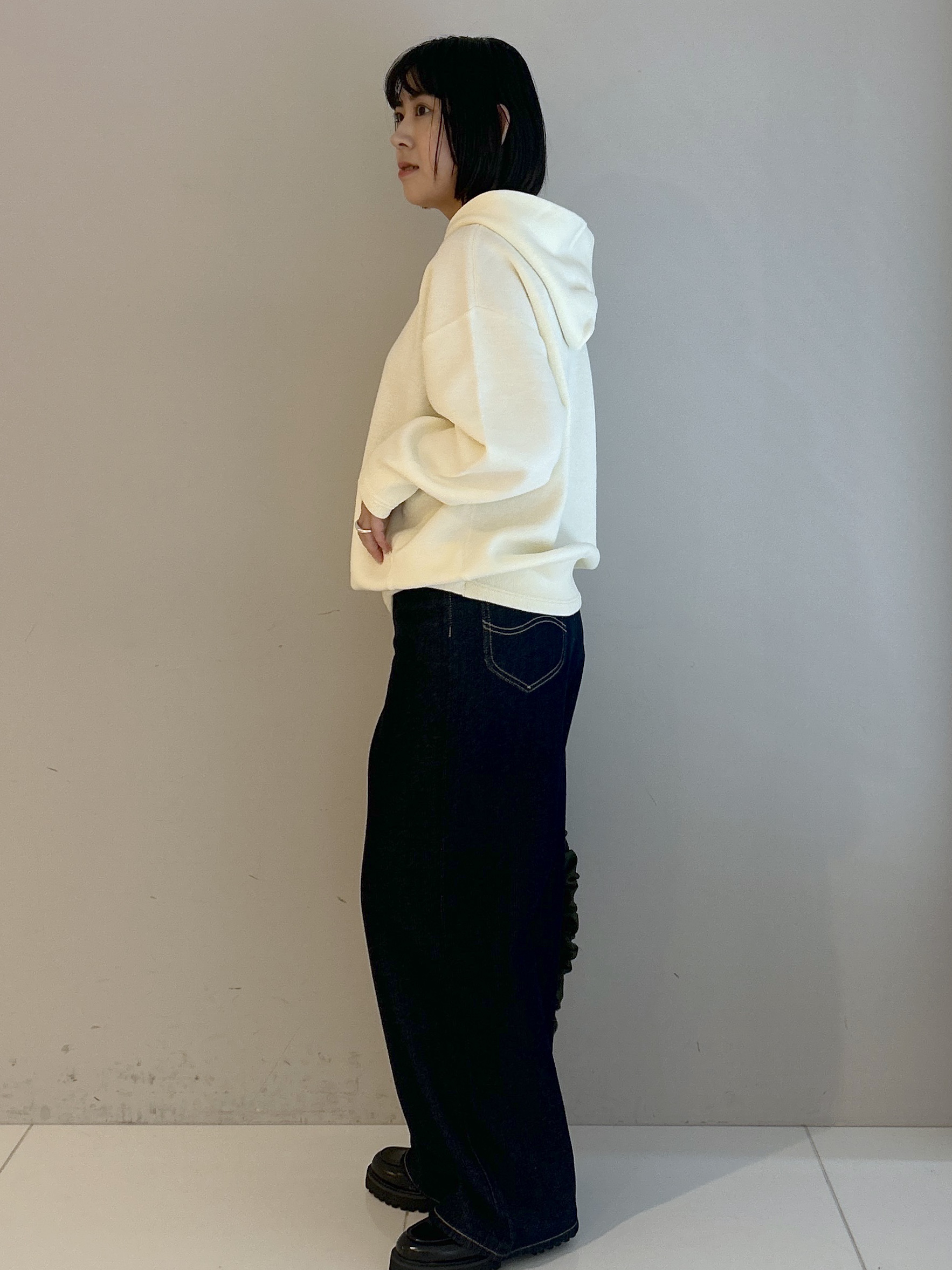 Hirokaさんの「Dessin｜【洗濯機OK】コットンジャカード フーデッドニットパーカ」を使ったコーディネート