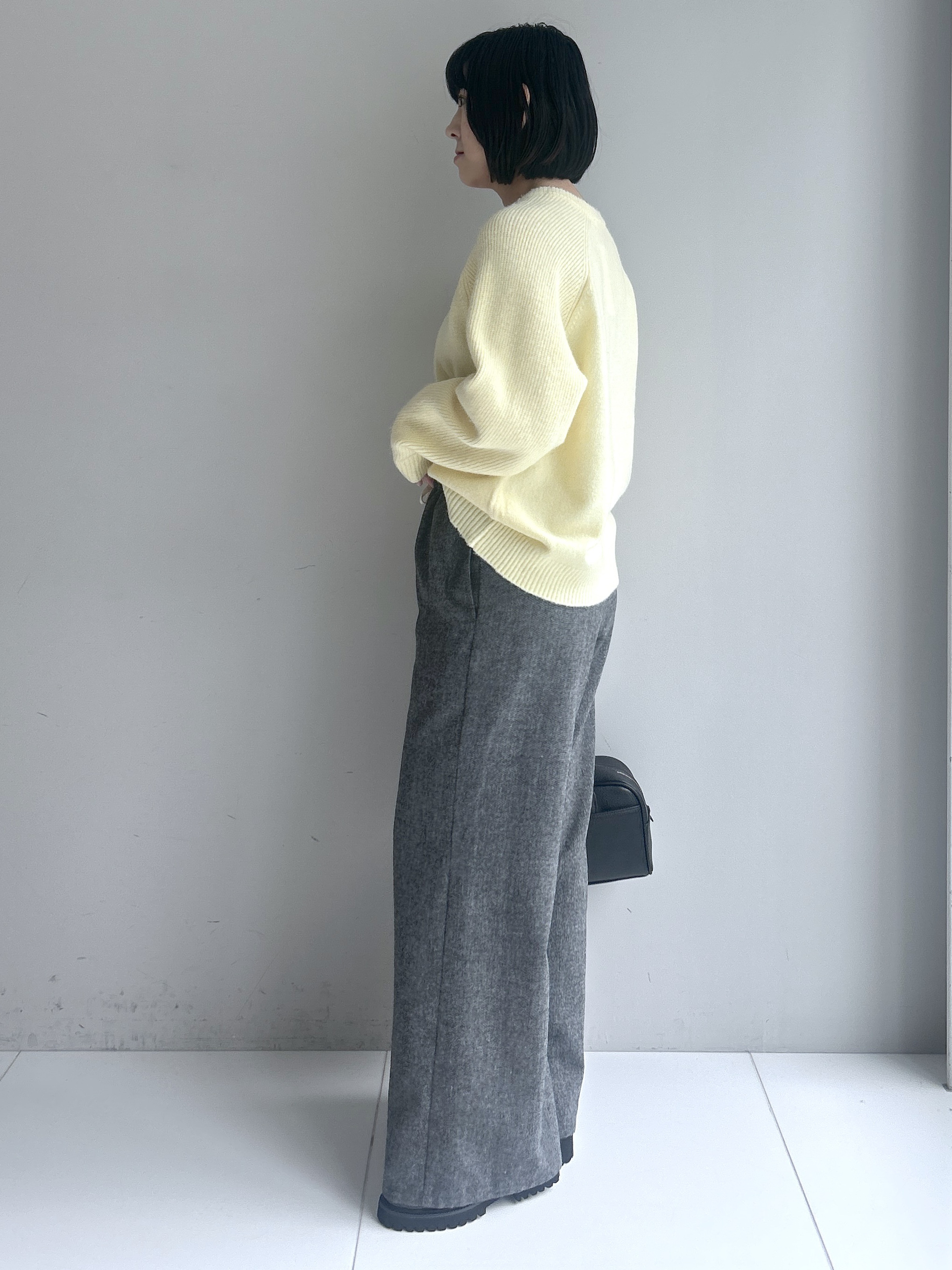 Hirokaさんの「Dessin｜【洗濯機OK/サスティナブル/6色展開】編地切替ラグラン ニットプルオーバー」を使ったコーディネート
