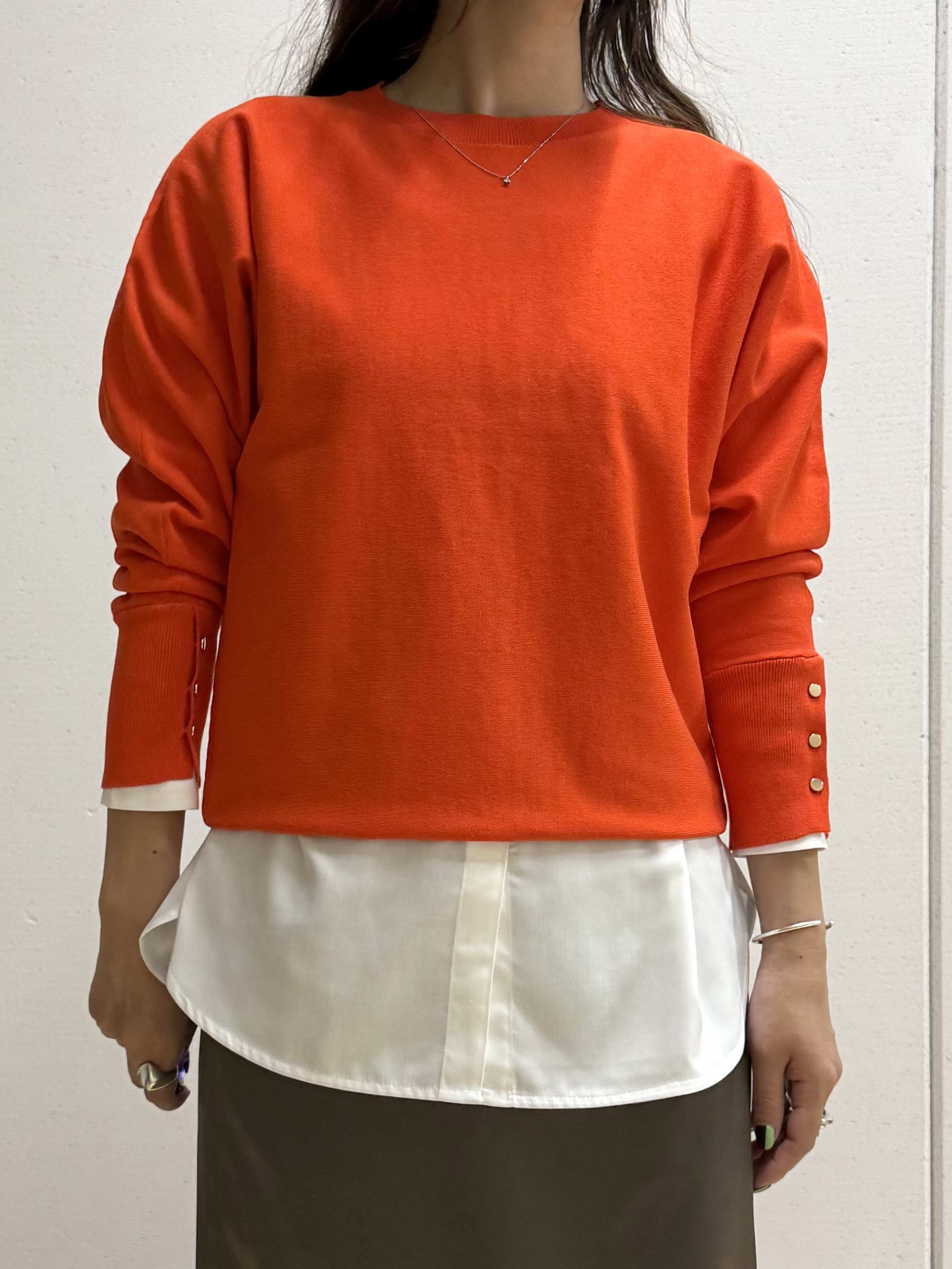 mamiさんの「INDIVI｜【選べる6色／ストレッチ◎】きれいめドルマンスリーブニット」を使ったコーディネート