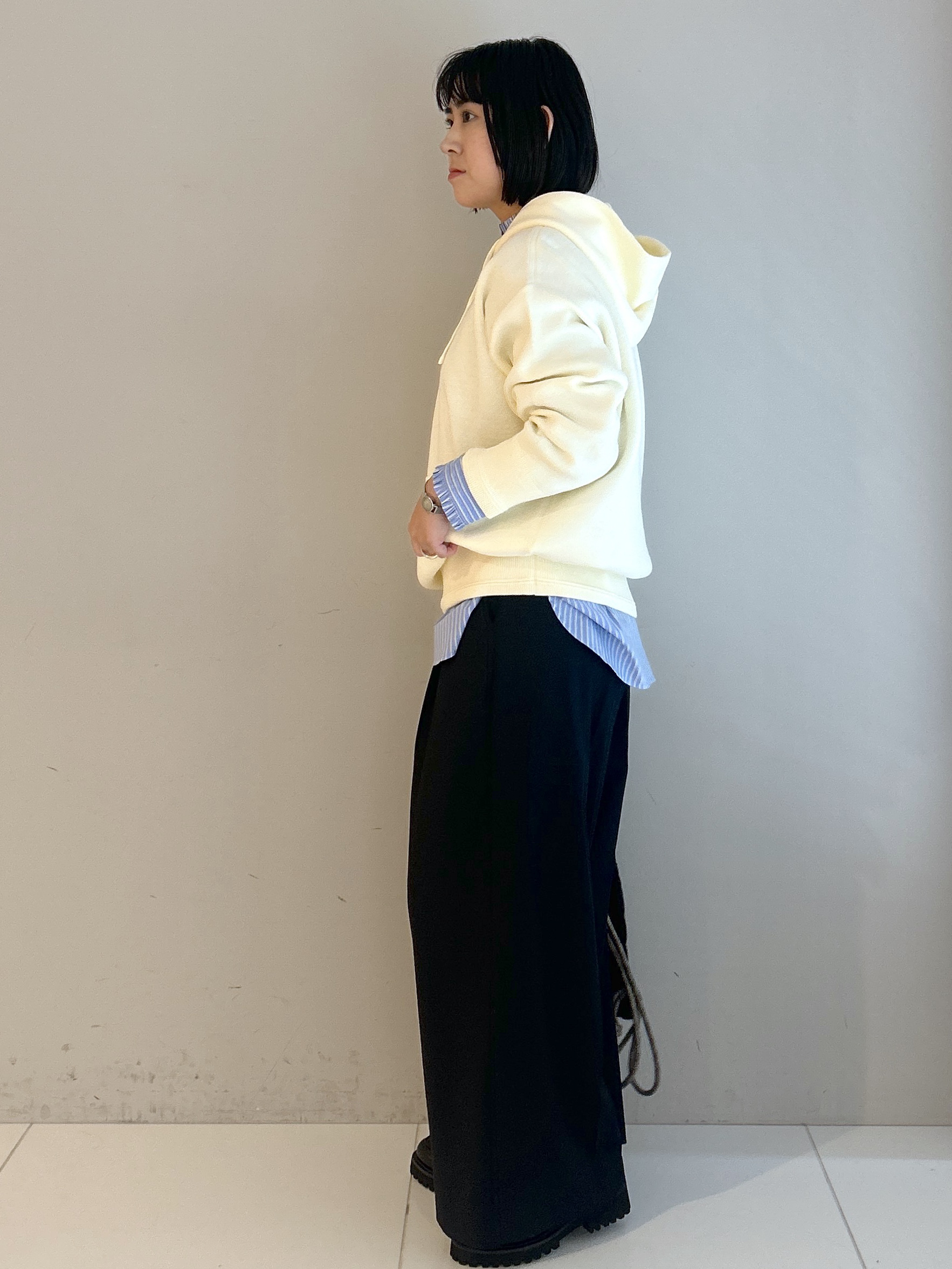 Hirokaさんの「Dessin｜【洗濯機OK】コットンジャカード フーデッドニットパーカ」を使ったコーディネート