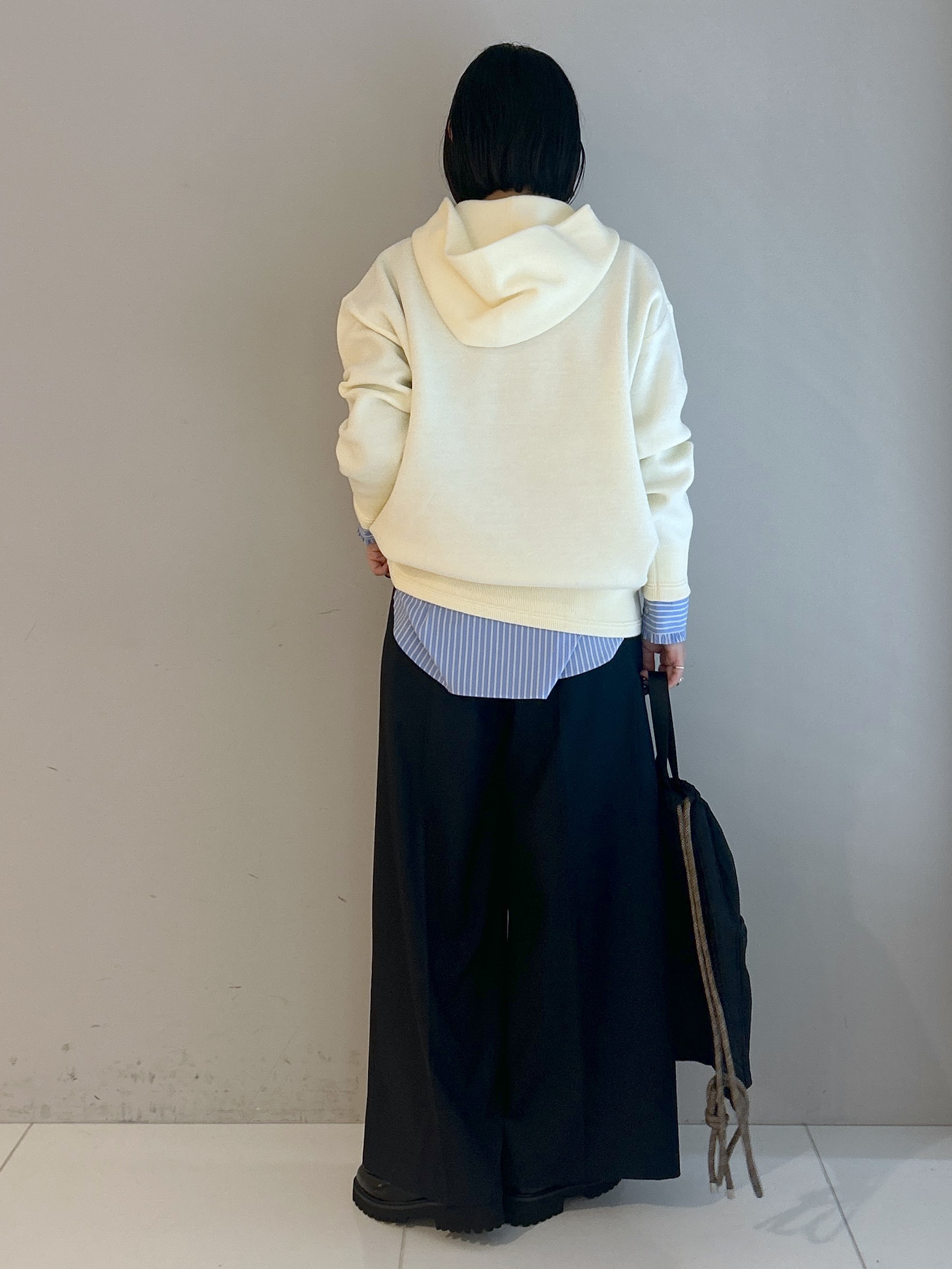 Hirokaさんの「Dessin｜【洗濯機OK】コットンジャカード フーデッドニットパーカ」を使ったコーディネート