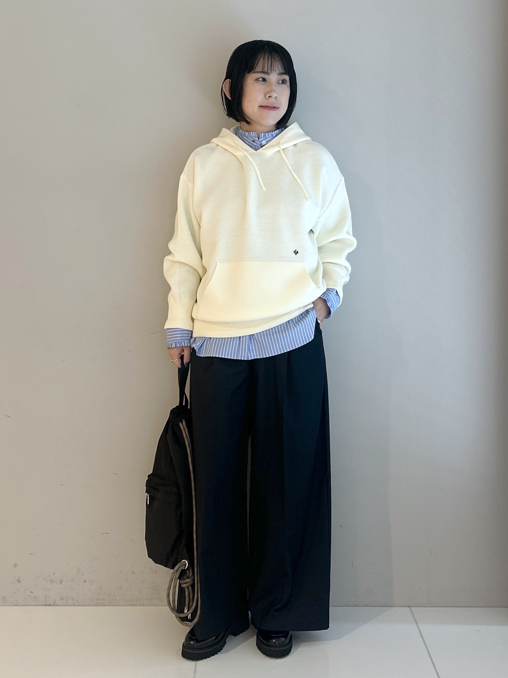 Hirokaさんの「Dessin｜【洗濯機OK】コットンジャカード フーデッドニットパーカ」を使ったコーディネート