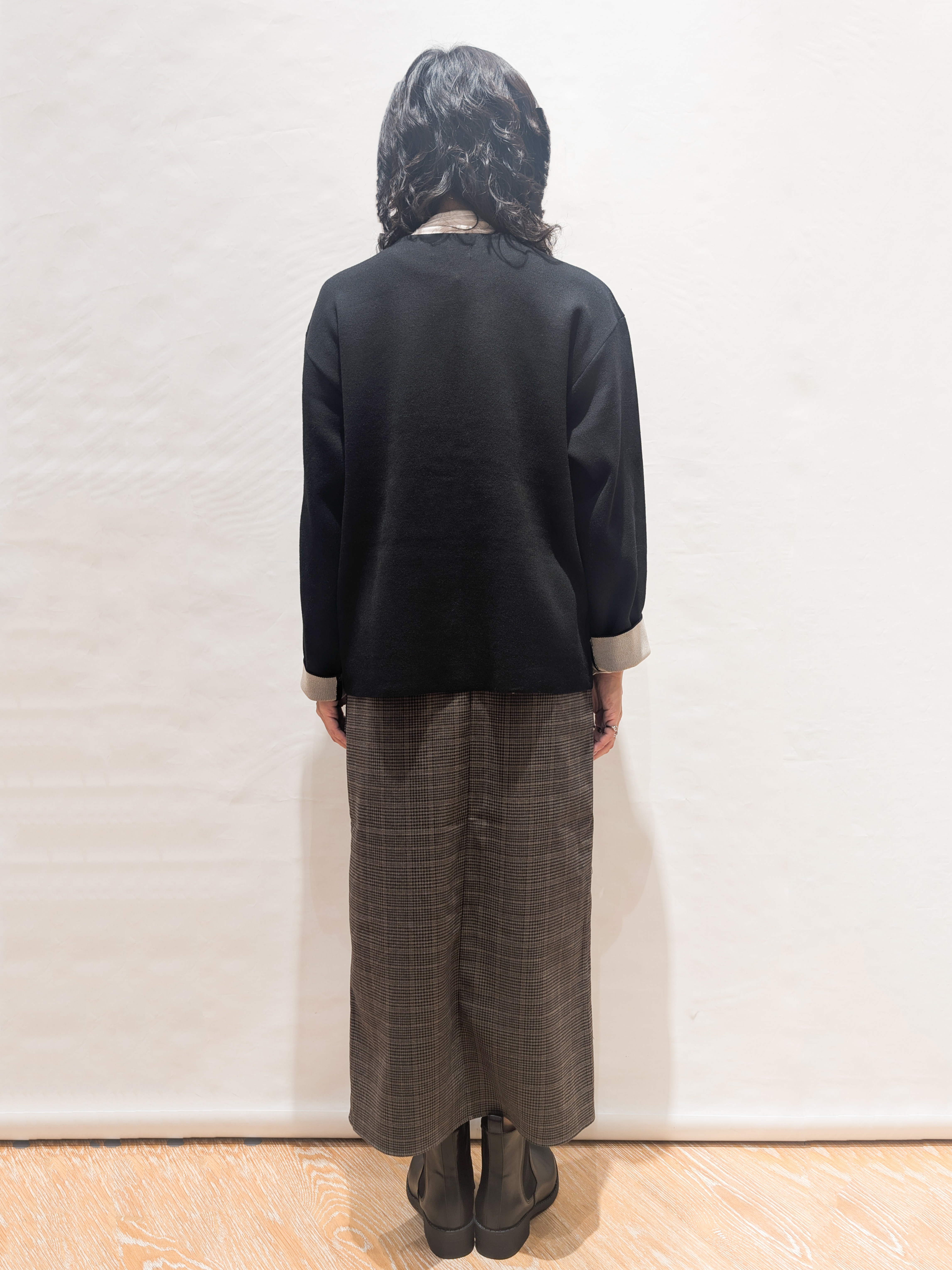 ぽんさんの「OPAQUE.CLIP｜なめらかシアーハイネックカットソー【洗濯機OK／抗ピル】」を使ったコーディネート