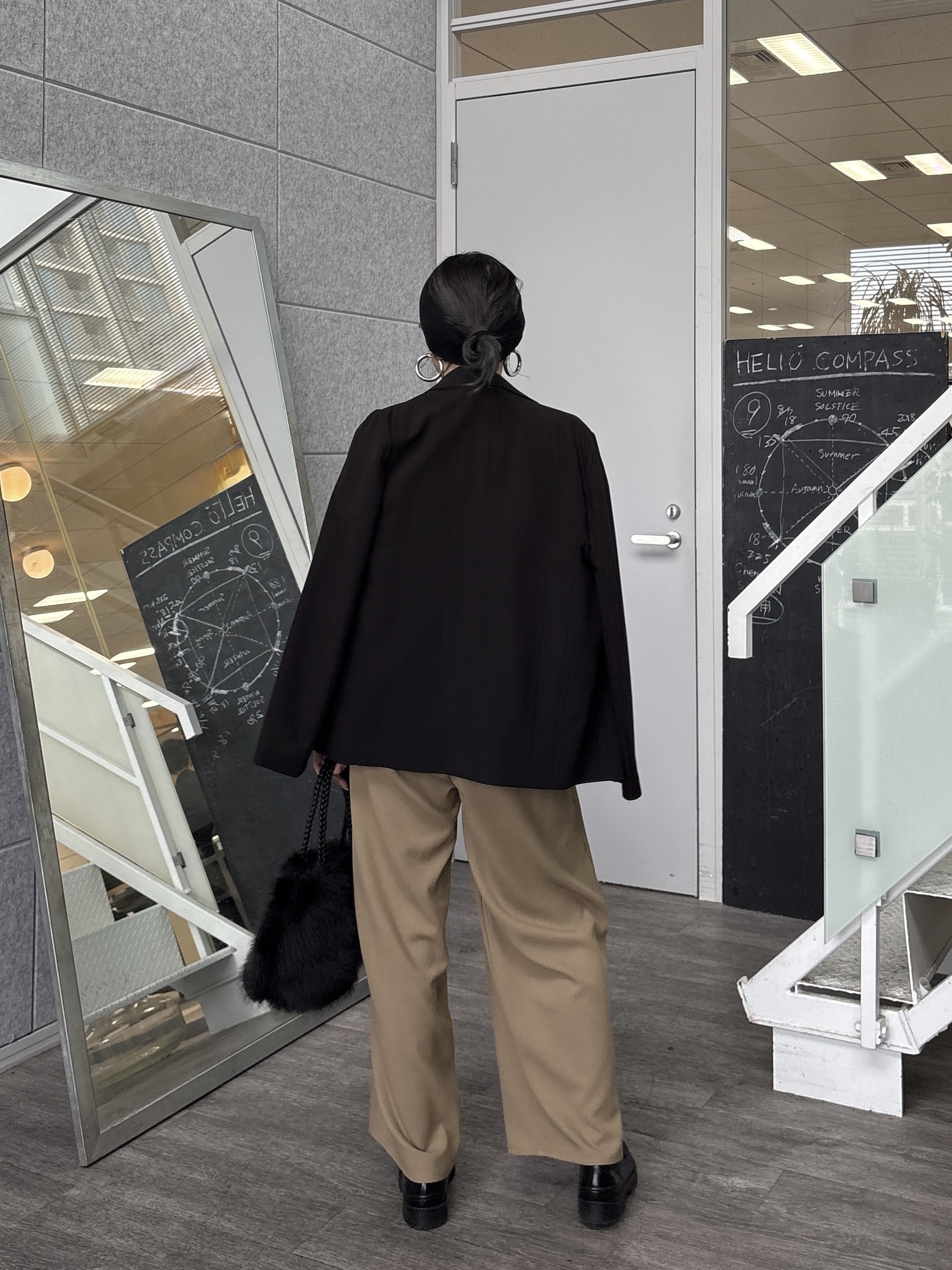 kotakiさんの「INDIVI｜Comfy Set Up｜ダブルブレストイージージャケット【LIVE紹介／上枝みどりさん着用／セット」を使ったコーディネート