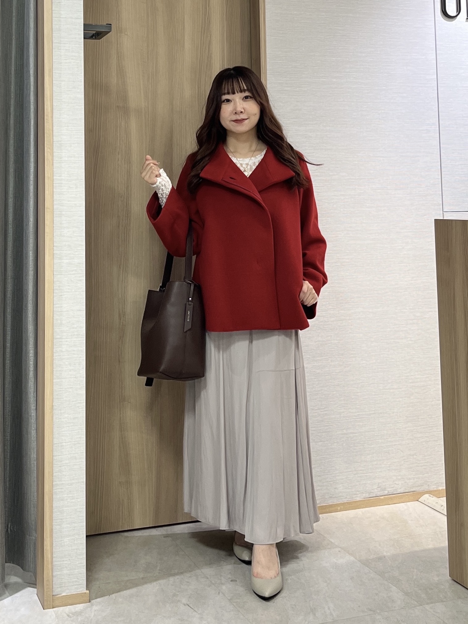 KAHOさんの「UNTITLED｜【軽アウター/ウール100】ウールショートコート」を使ったコーディネート