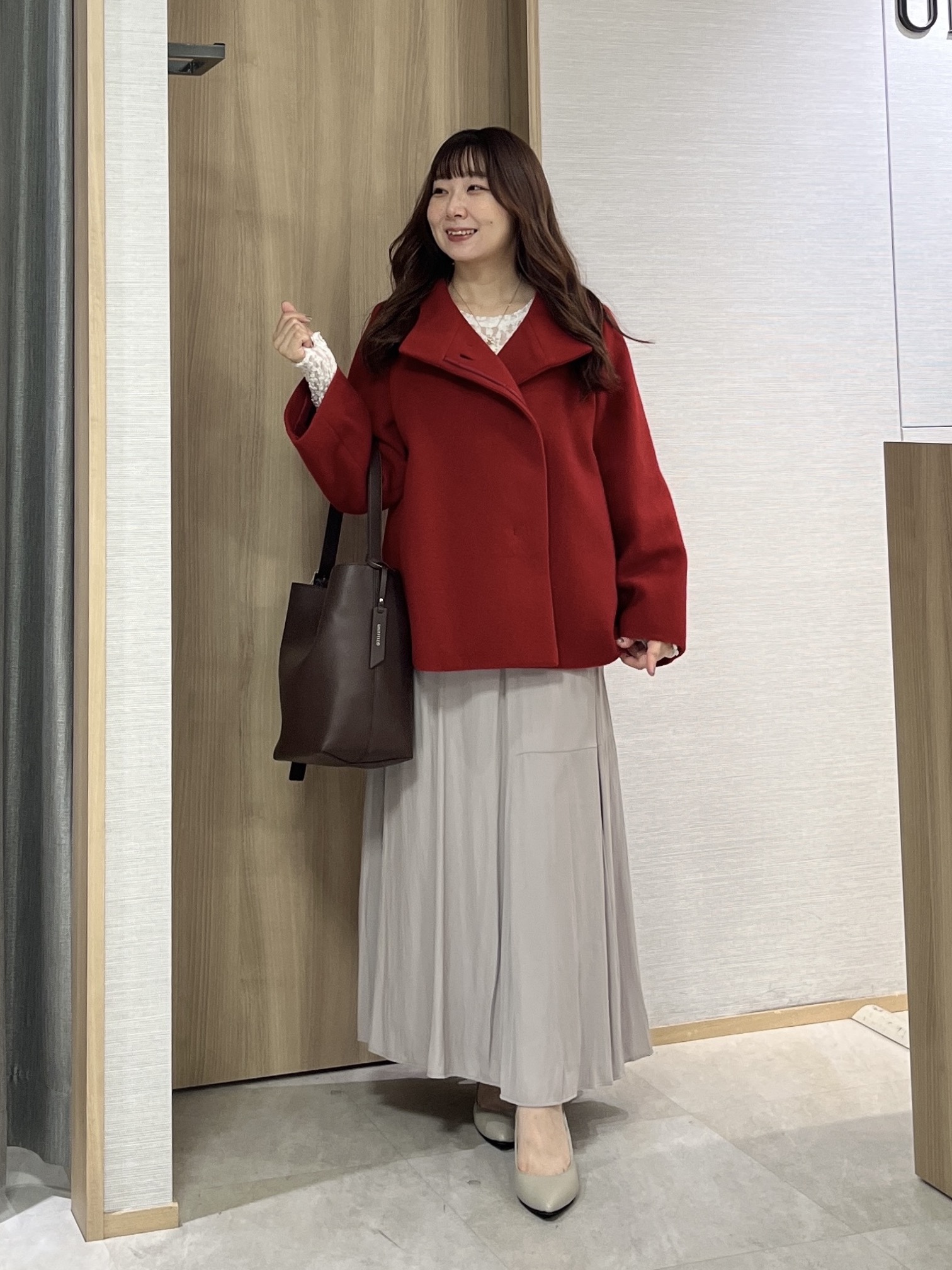 KAHOさんの「UNTITLED｜【軽アウター/ウール100】ウールショートコート」を使ったコーディネート