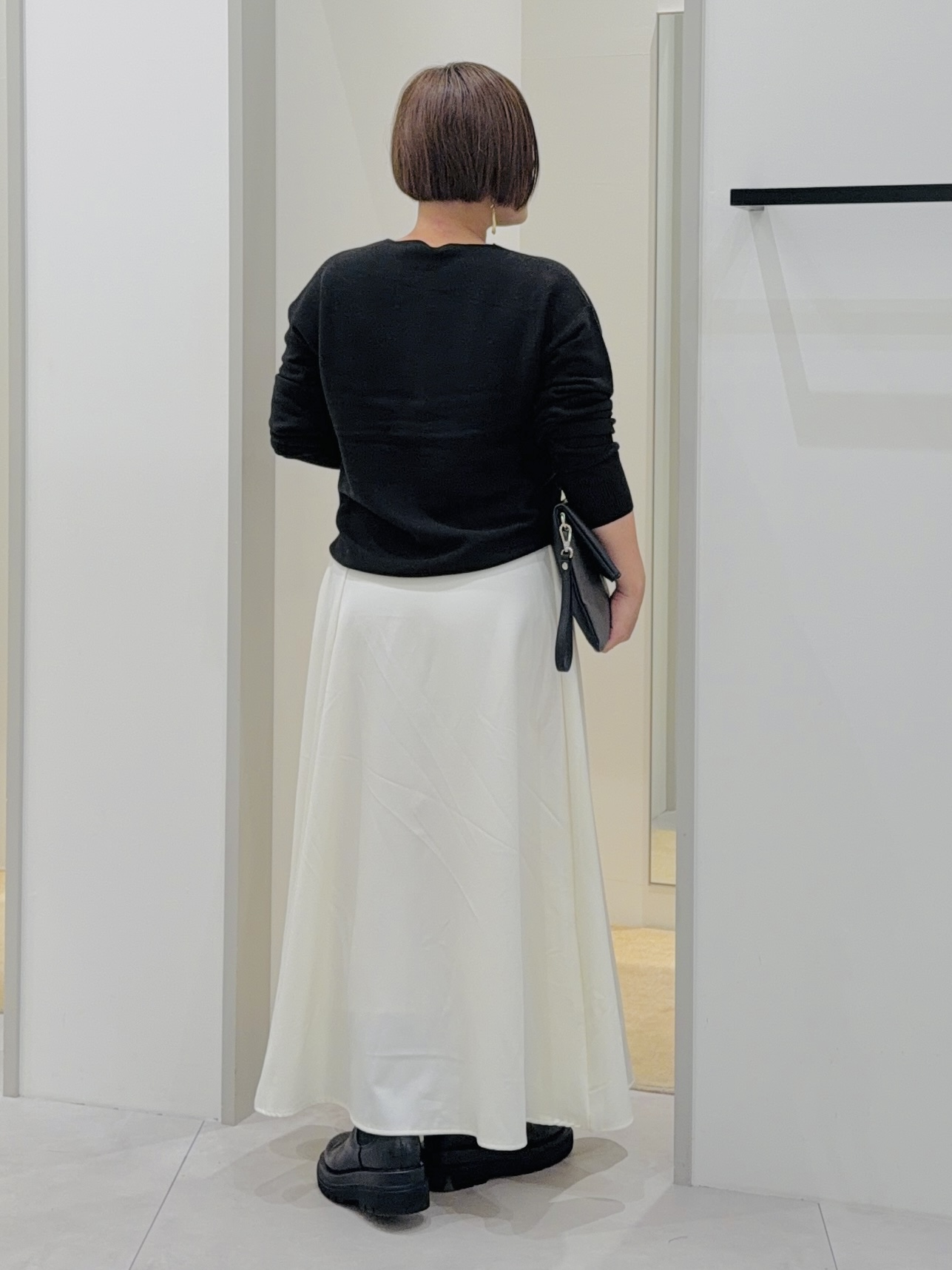 タナさんの「THE SHOP TK｜【毛玉防止/蓄熱/洗える】美映えガーターニット」を使ったコーディネート