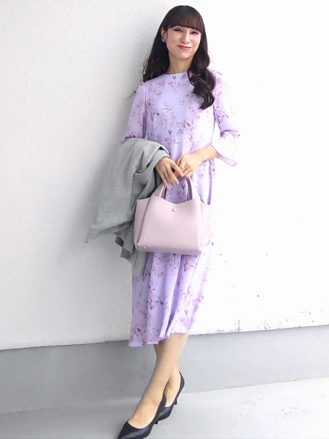 keinaさんの「SunaUna｜【手洗い可／日本製】花柄ワンピース」を使ったコーディネート