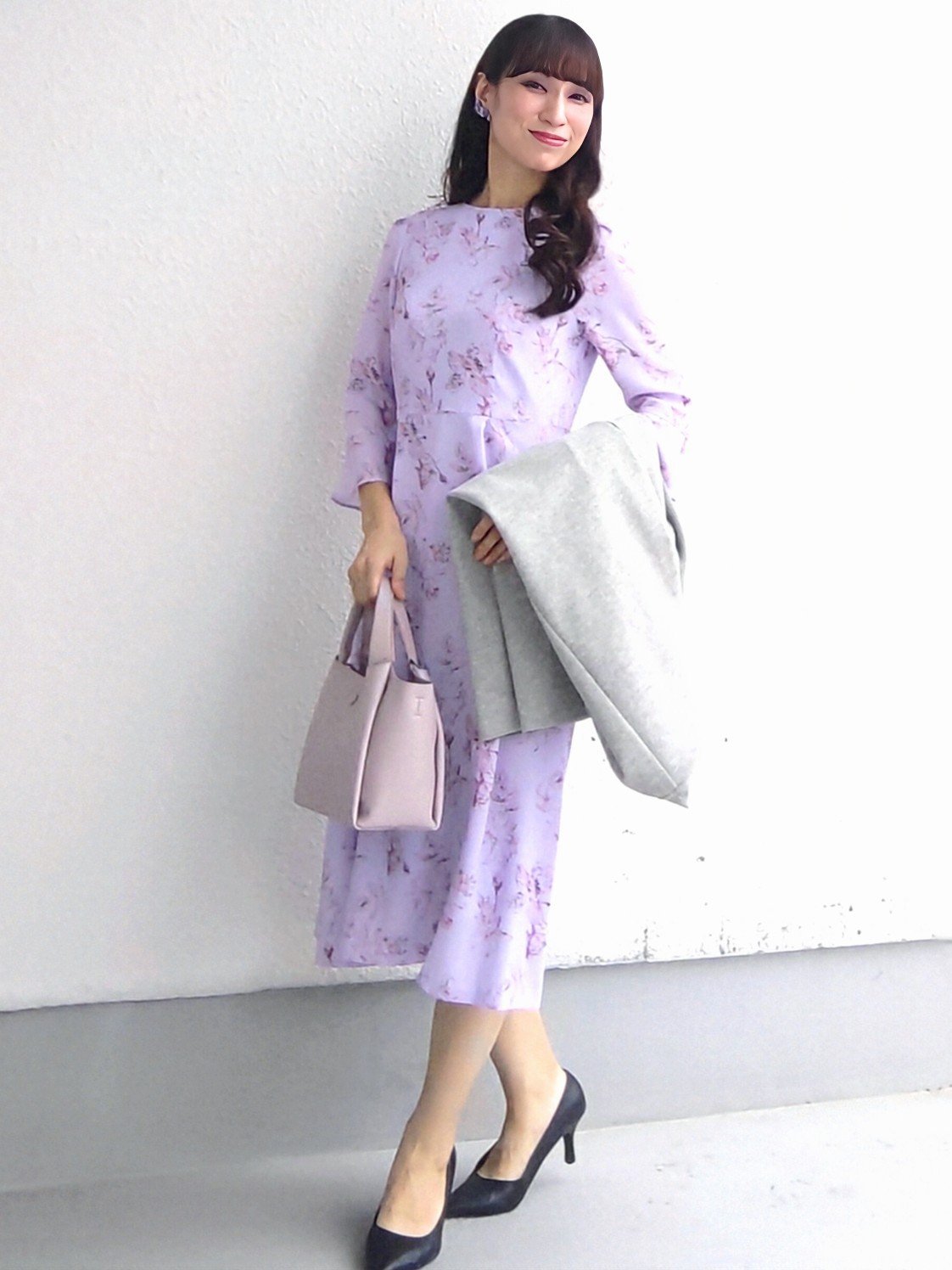 keinaさんの「SunaUna｜【手洗い可／日本製】花柄ワンピース」を使ったコーディネート