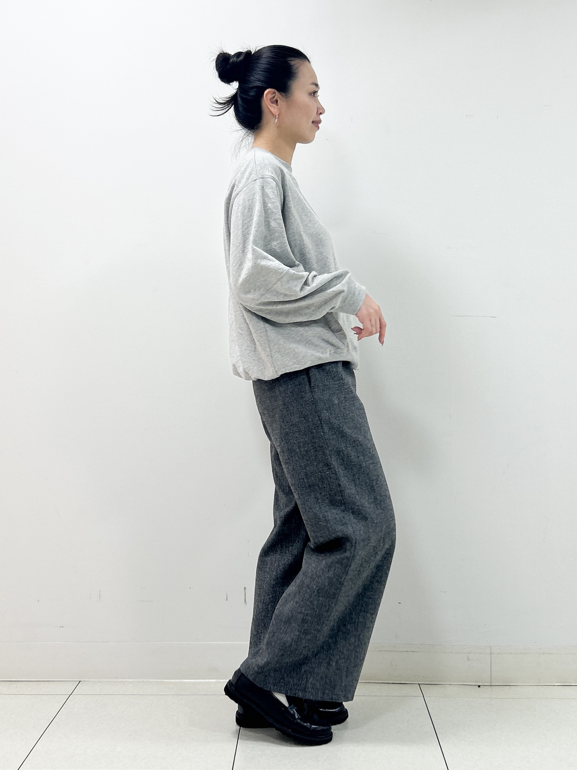 Kaiさんの「Dessin｜【洗える/6色展開】フォルムスリーブミニ裏毛 プルオーバー」を使ったコーディネート