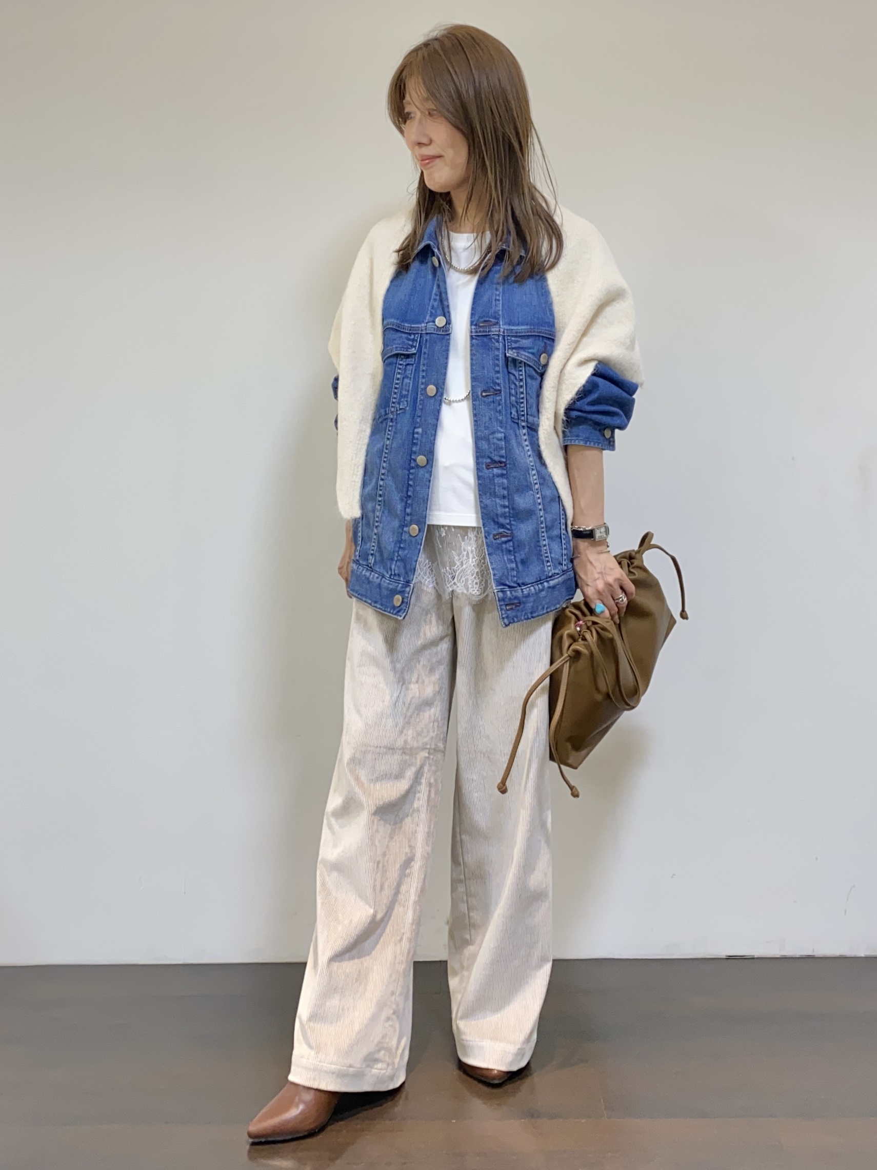 tomoさんの「UNTITLED｜【Healthy DENIM】別注Bran／デニムジャケット」を使ったコーディネート