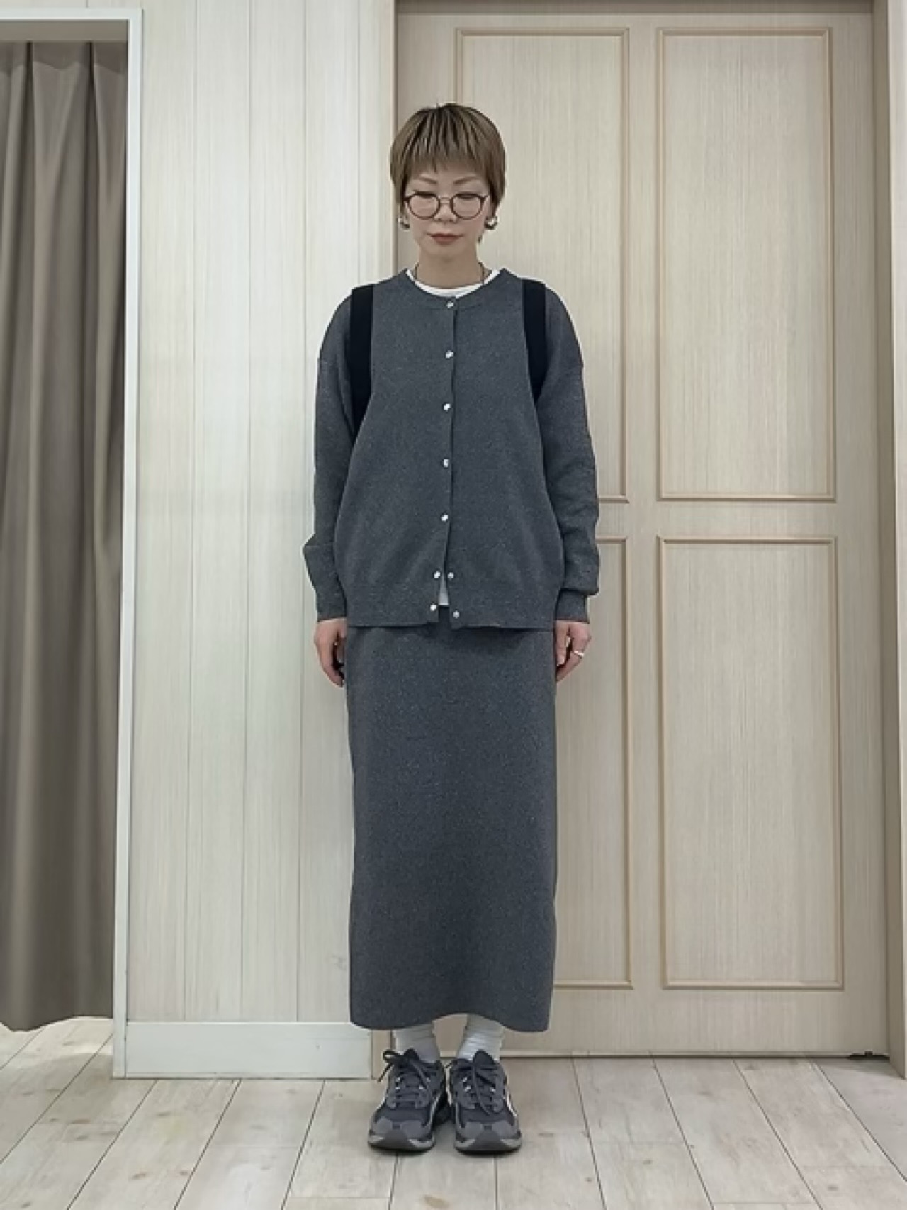 Turnerさんの「SHOO･LA･RUE｜【セットアップ可/洗濯機可】軽やかに羽織れる スポンディッシュ ニットカーディガン」を使ったコーディネート