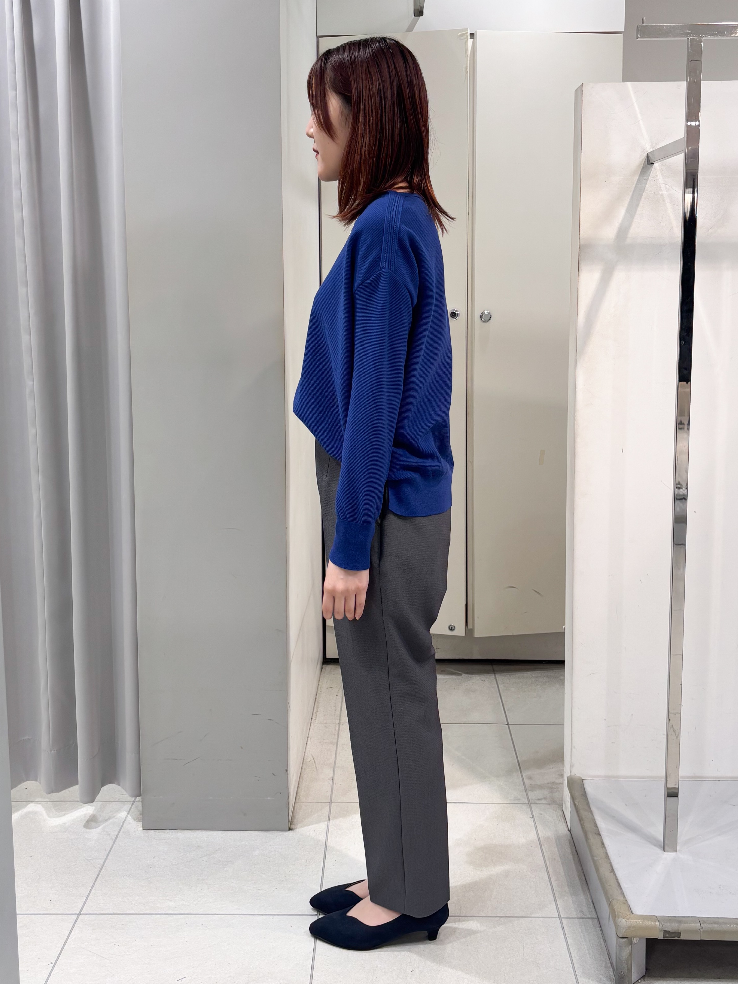 yuiさんの「Reflect｜ボートネックニットトップス」を使ったコーディネート