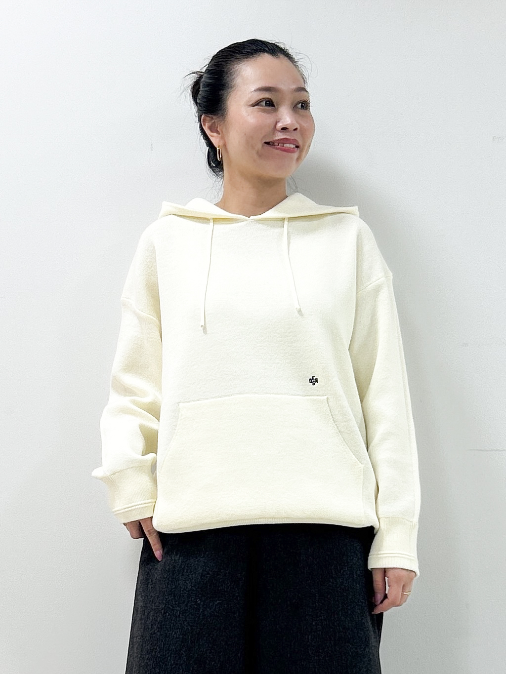 Kaiさんの「Dessin｜【洗濯機OK】コットンジャカード フーデッドニットパーカ」を使ったコーディネート
