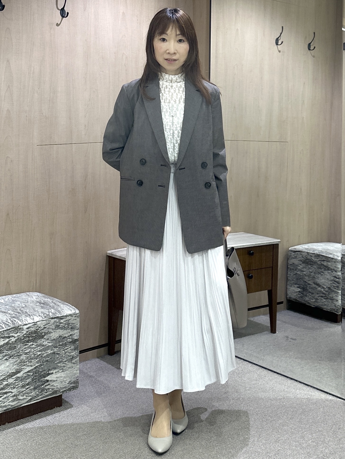Miwaさんの「UNTITLED｜【重ね着レイヤード】レースハイネックトップス」を使ったコーディネート