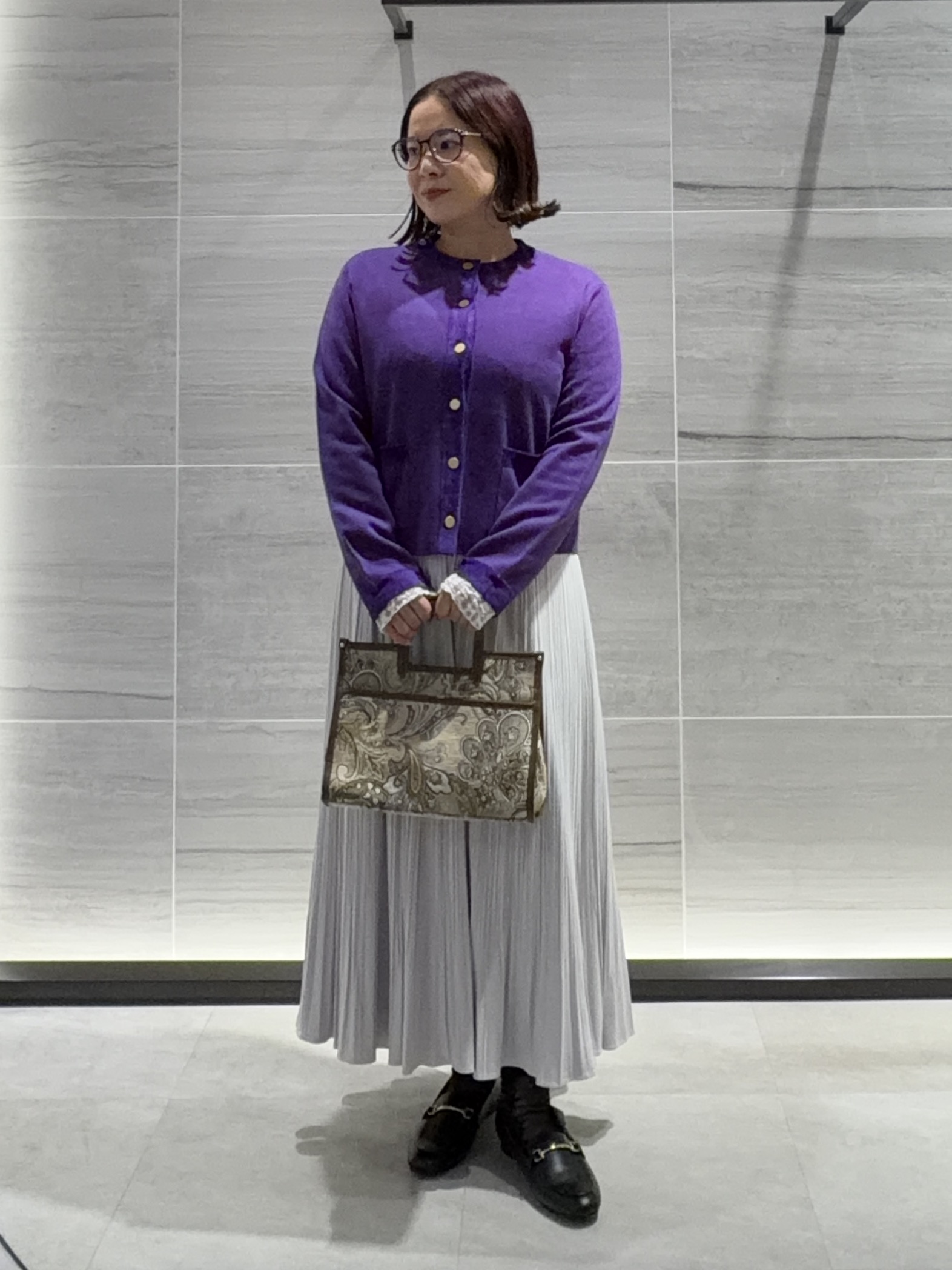 Asamiさんの「UNTITLED｜【アンサンブル可/ジャケットライク】モールラインカーディガン」を使ったコーディネート