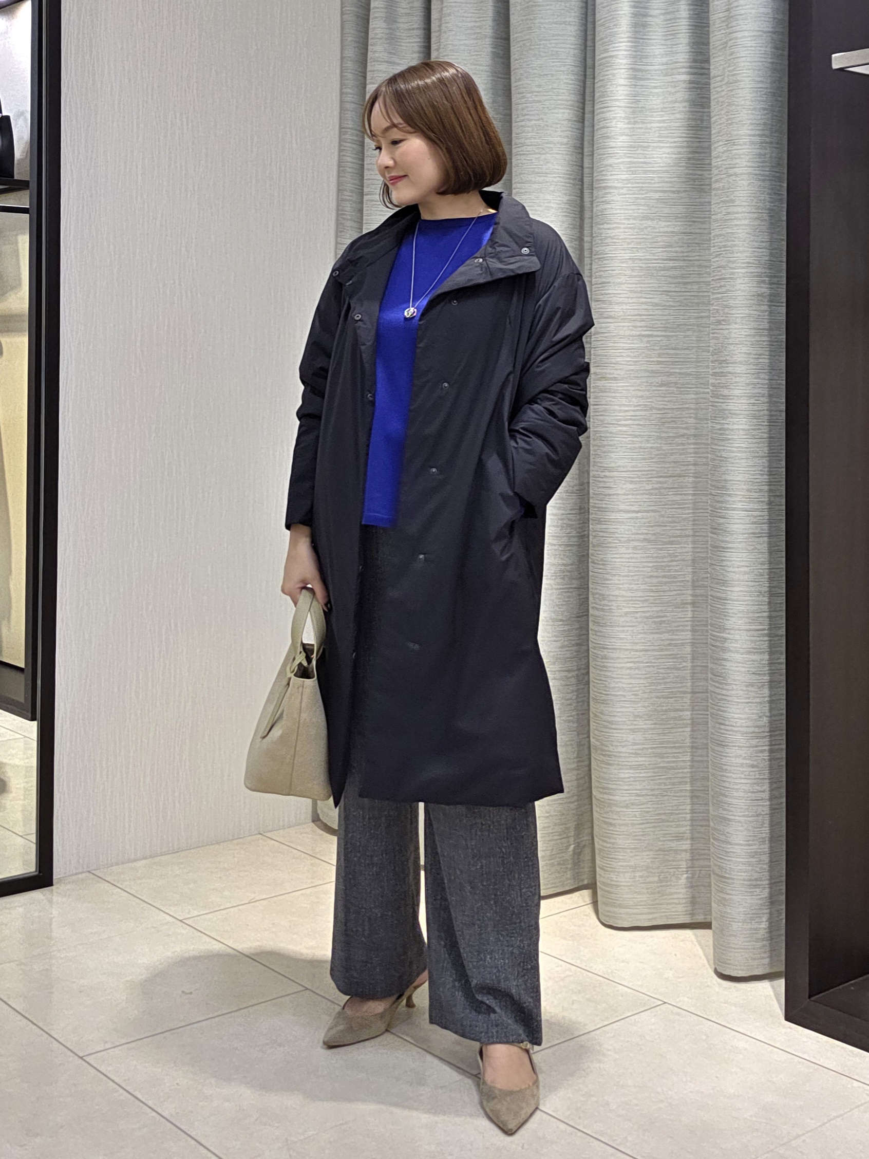 naokoさんの「UNTITLED｜【きれいに体型カバー/8色展開】Aラインシルエットニットプルオーバー」を使ったコーディネート