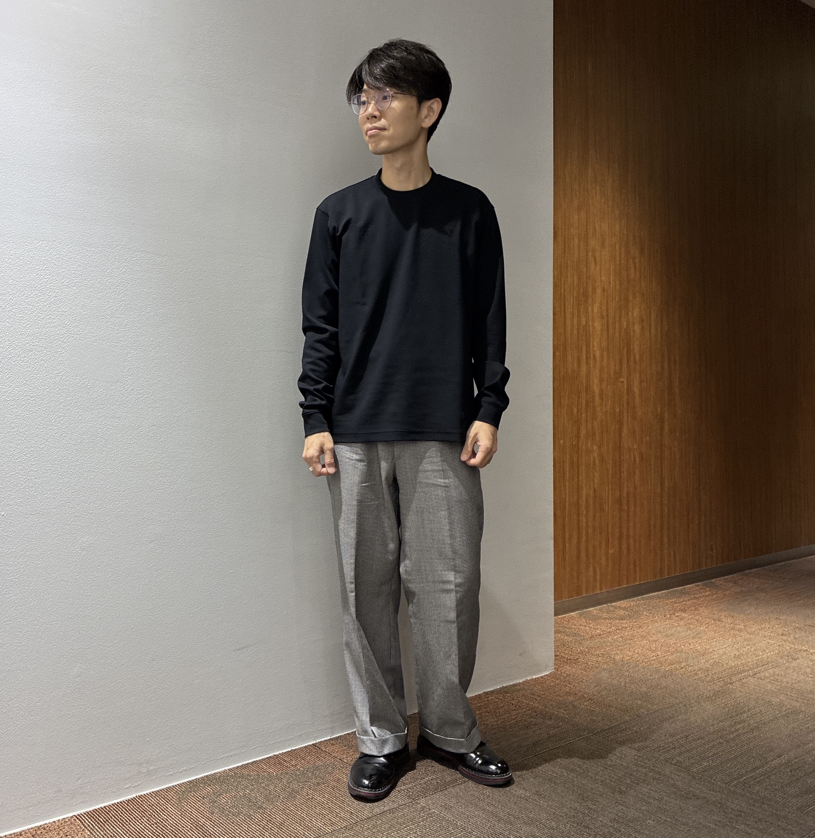 わいずみさんの「TAKEO KIKUCHI｜ストレッチ テーラードＴシャツ」を使ったコーディネート
