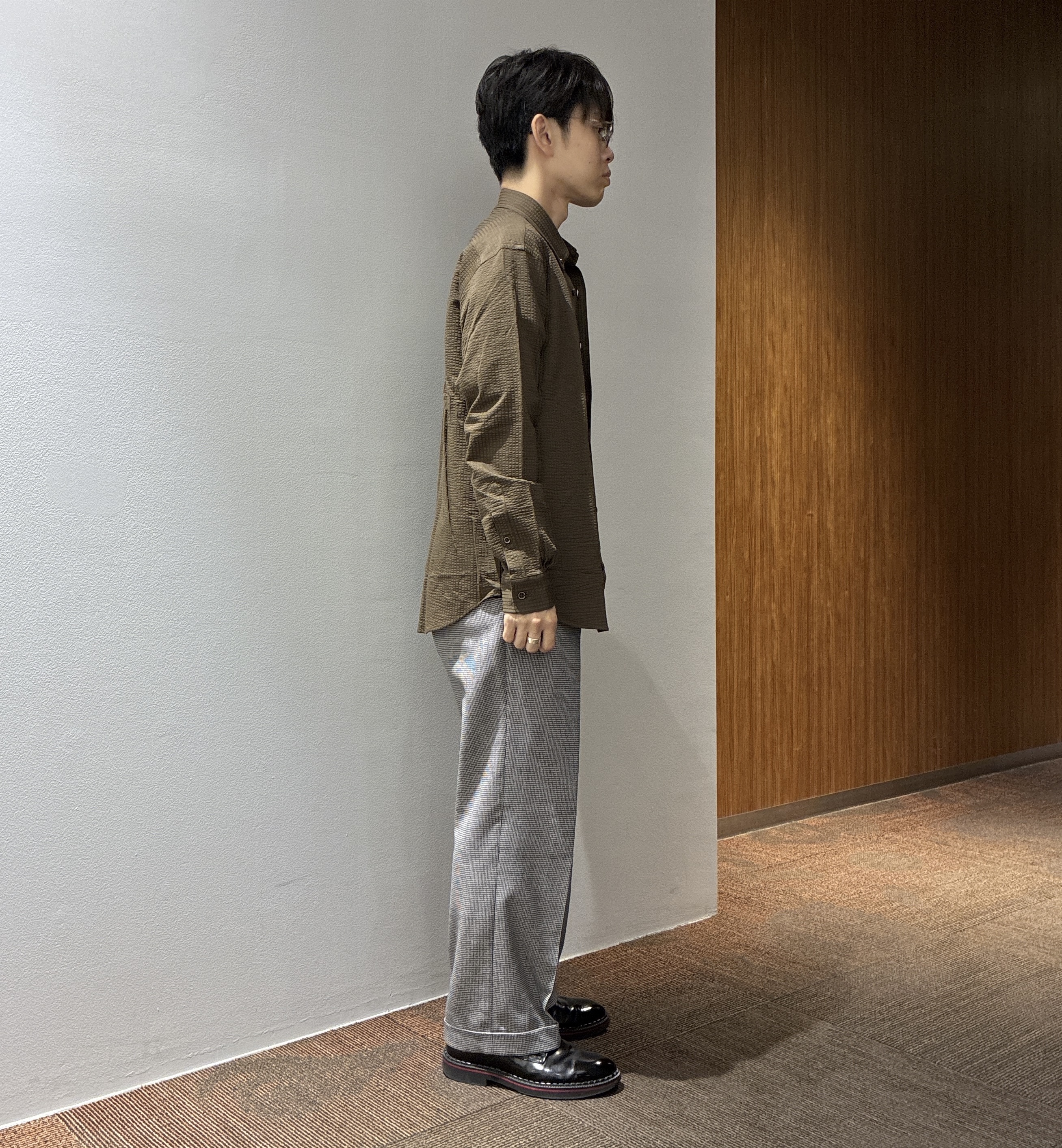 わいずみさんの「TAKEO KIKUCHI｜ストレッチ テーラードＴシャツ」を使ったコーディネート