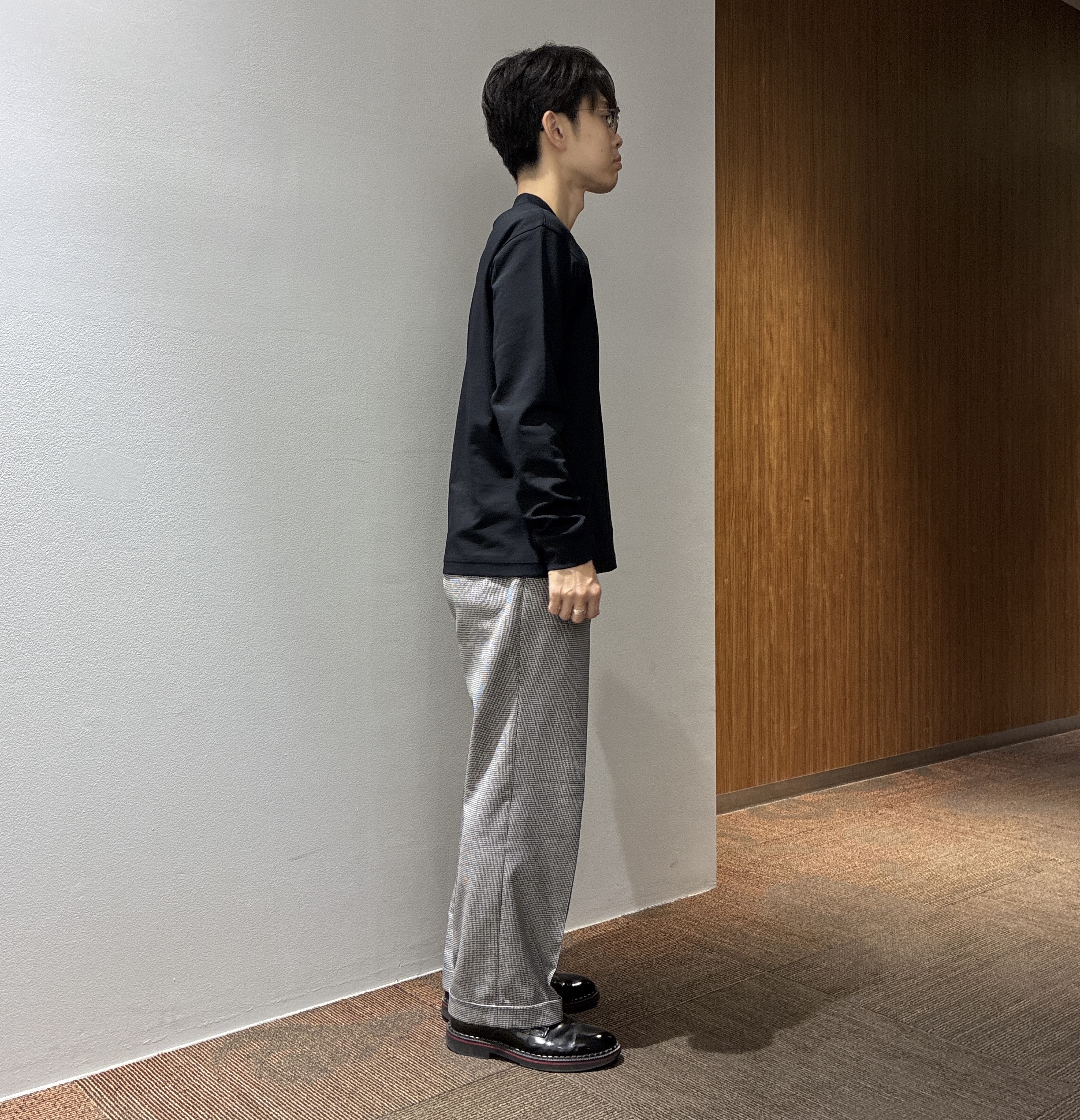 わいずみさんの「TAKEO KIKUCHI｜ストレッチ テーラードＴシャツ」を使ったコーディネート