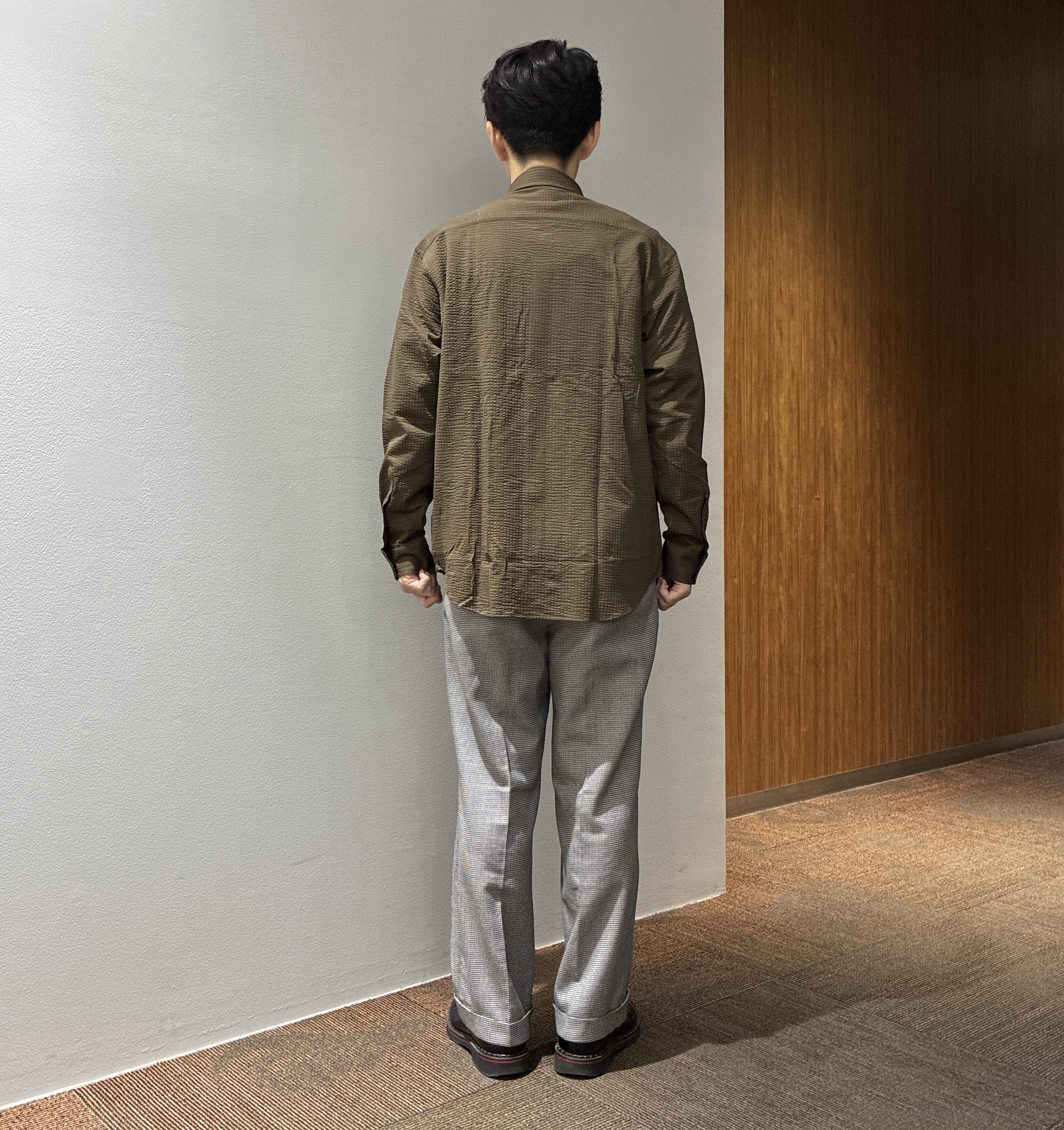 わいずみさんの「TAKEO KIKUCHI｜ストレッチ テーラードＴシャツ」を使ったコーディネート