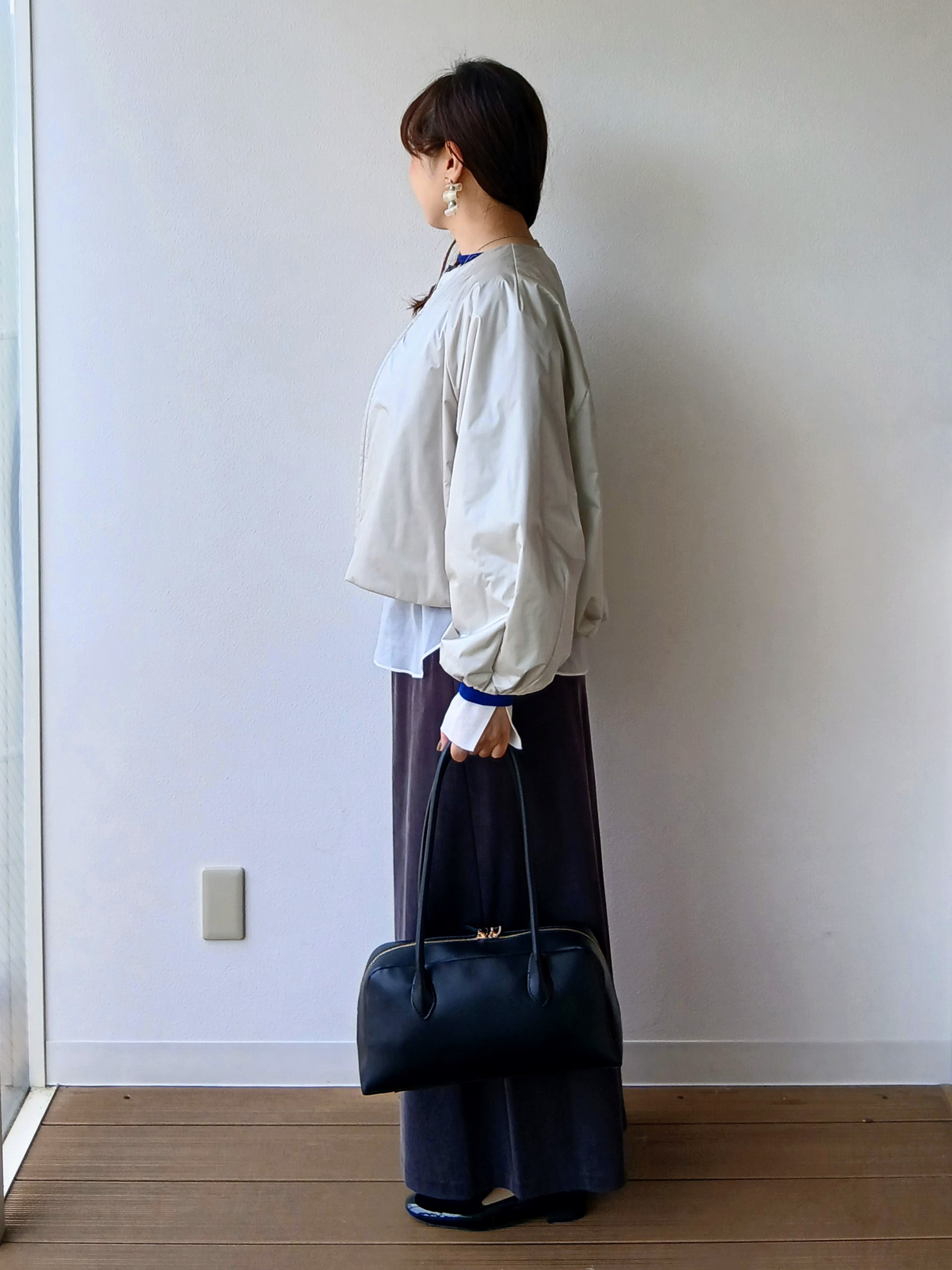 なみきさんの「UNTITLED｜【軽アウター/中綿/秋冬コート】ショートブルゾン」を使ったコーディネート