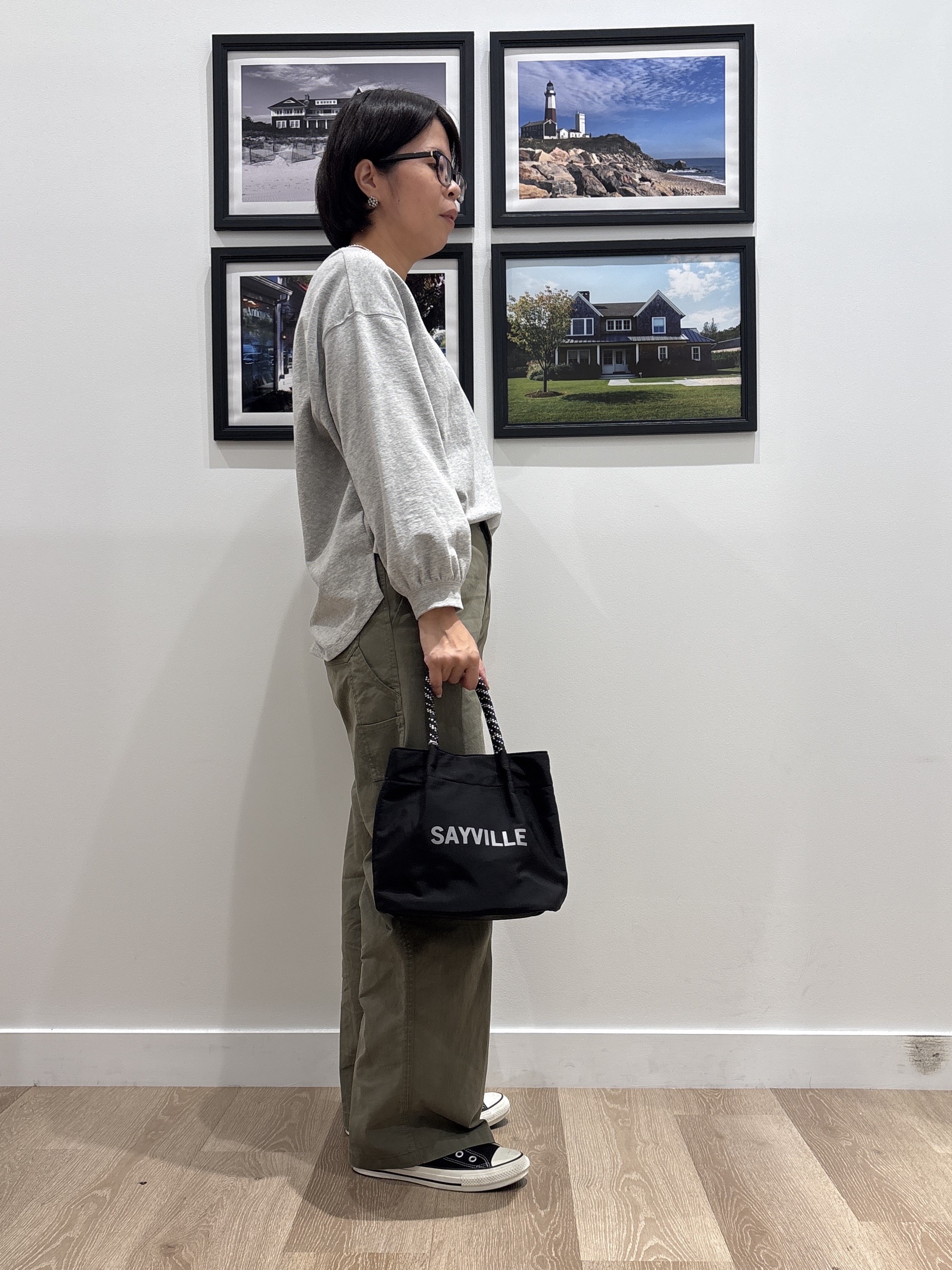 Naoさんの「Dessin｜【洗える/7色展開/XS-L】バックヘンリーミニ裏毛 長袖」を使ったコーディネート