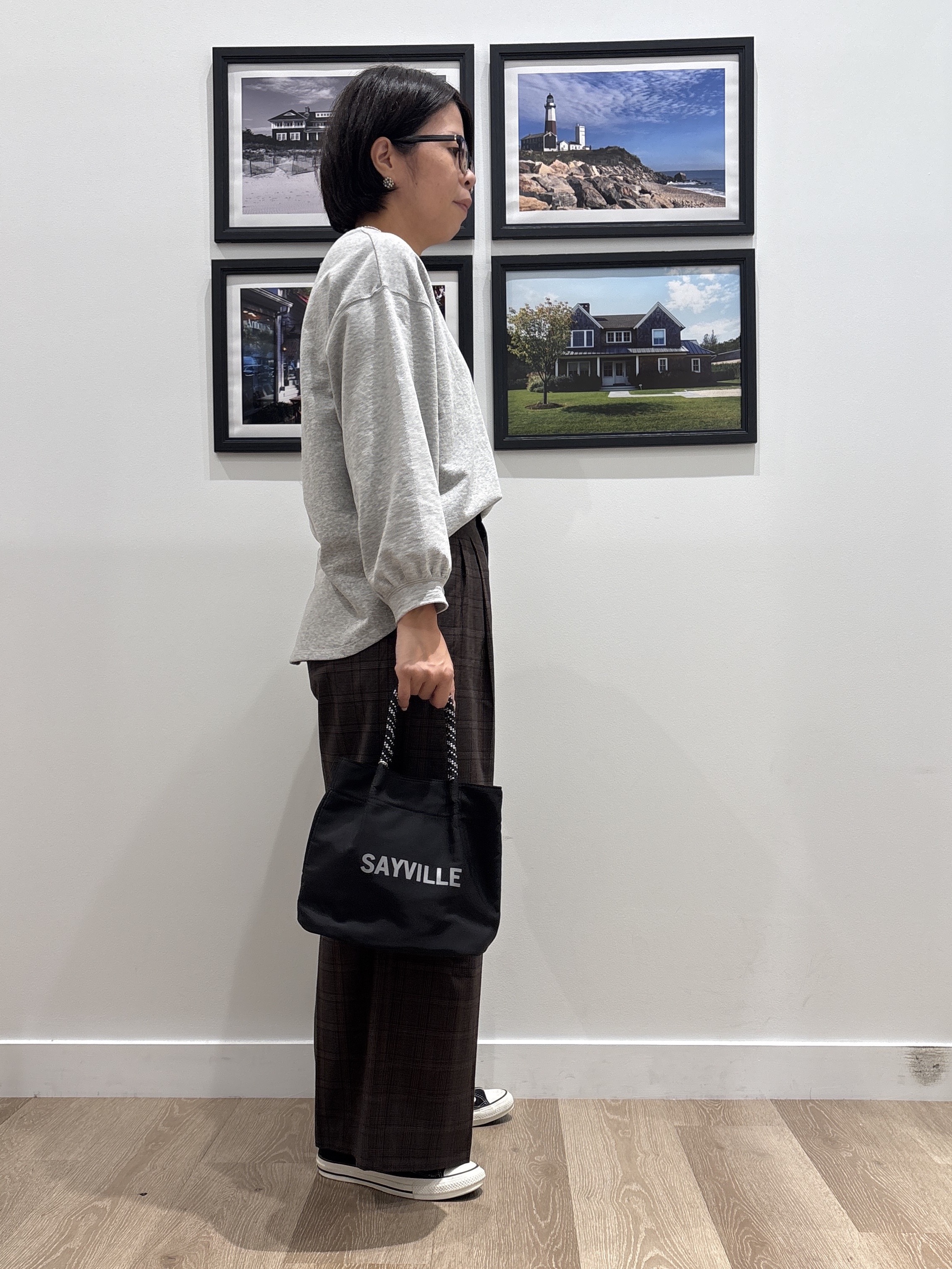 Naoさんの「Dessin｜【洗える/7色展開/XS-L】バックヘンリーミニ裏毛 長袖」を使ったコーディネート