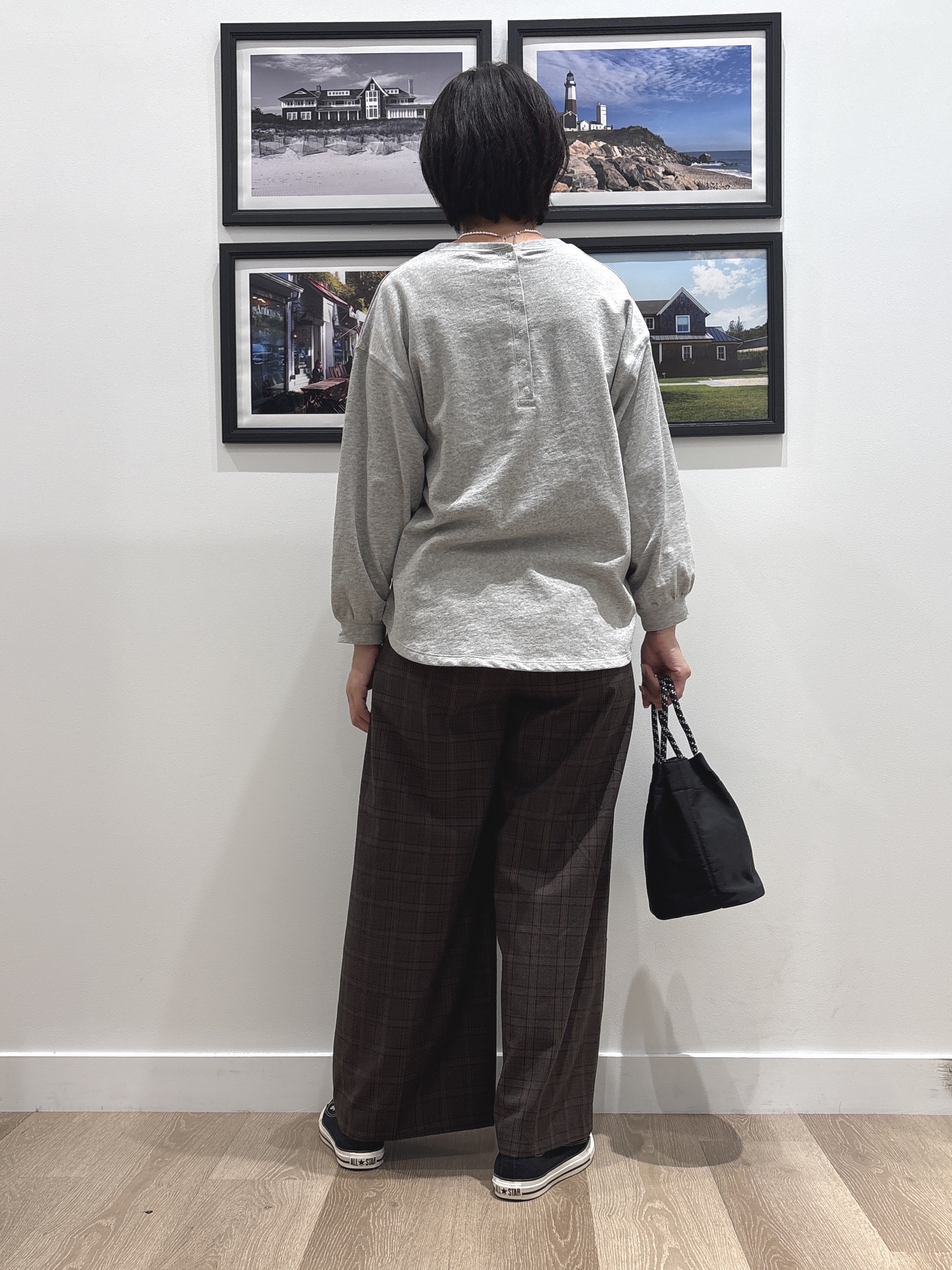 Naoさんの「Dessin｜【洗える/7色展開/XS-L】バックヘンリーミニ裏毛 長袖」を使ったコーディネート