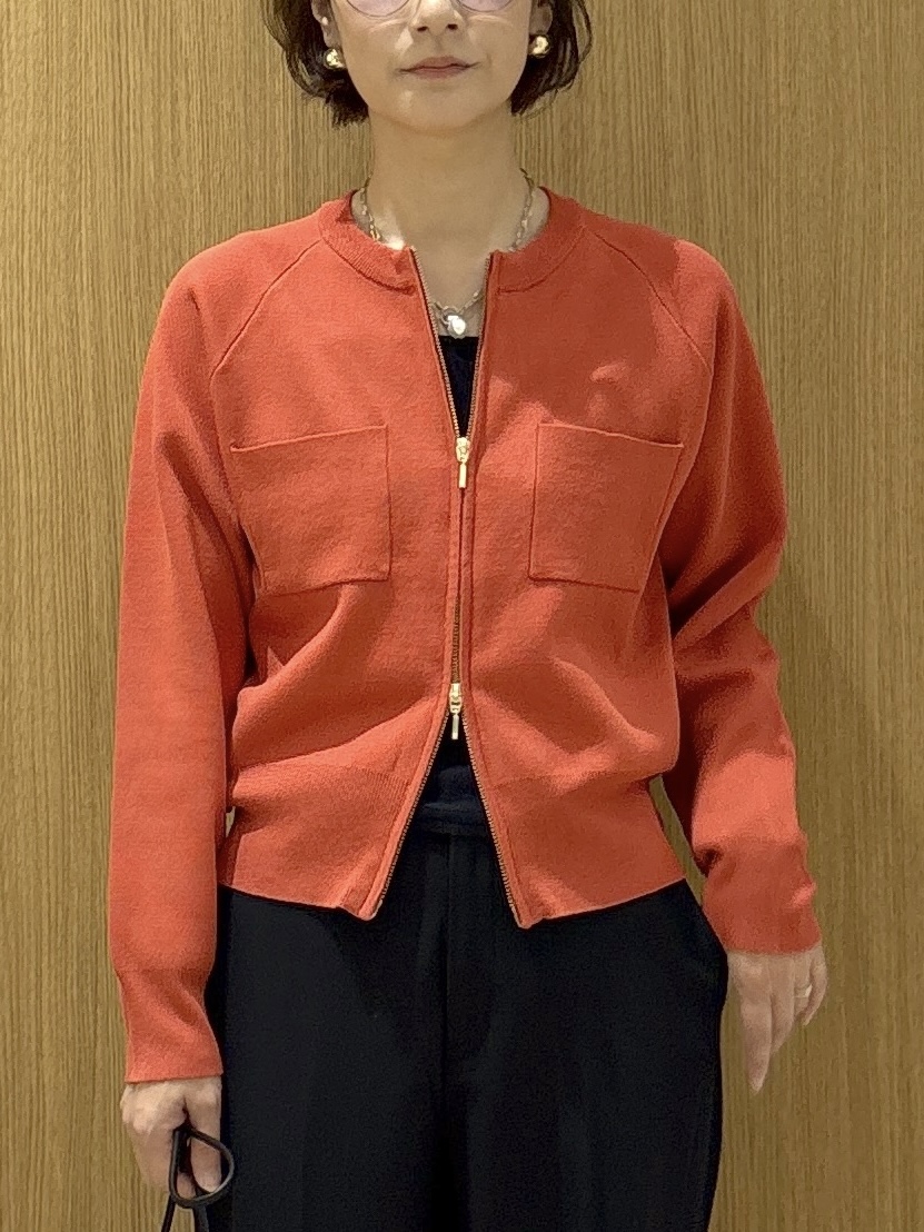 たけねぇさんの「OPAQUE.CLIP｜【UV／遮熱性】ZIPニットカーディガン《洗濯機OK》」を使ったコーディネート
