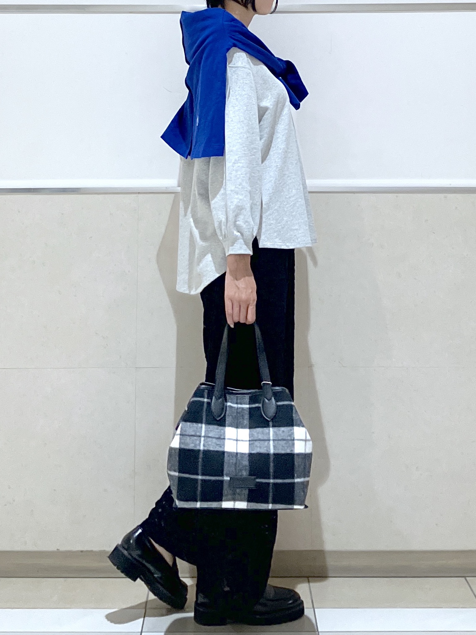 eriko さんの「Dessin｜【洗える/7色展開/XS-L】バックヘンリーミニ裏毛 長袖」を使ったコーディネート