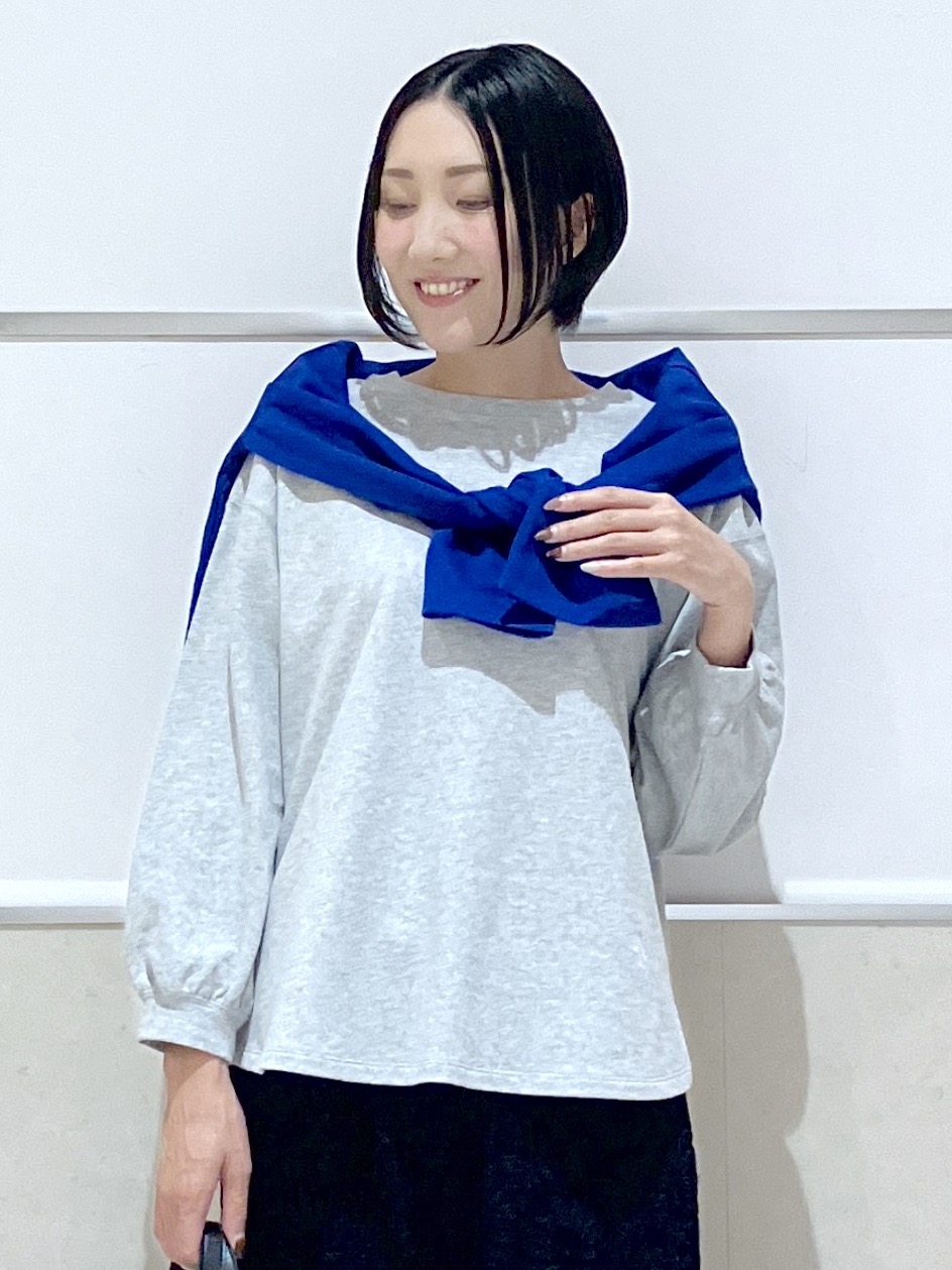 eriko さんの「Dessin｜【洗える/7色展開/XS-L】バックヘンリーミニ裏毛 長袖」を使ったコーディネート