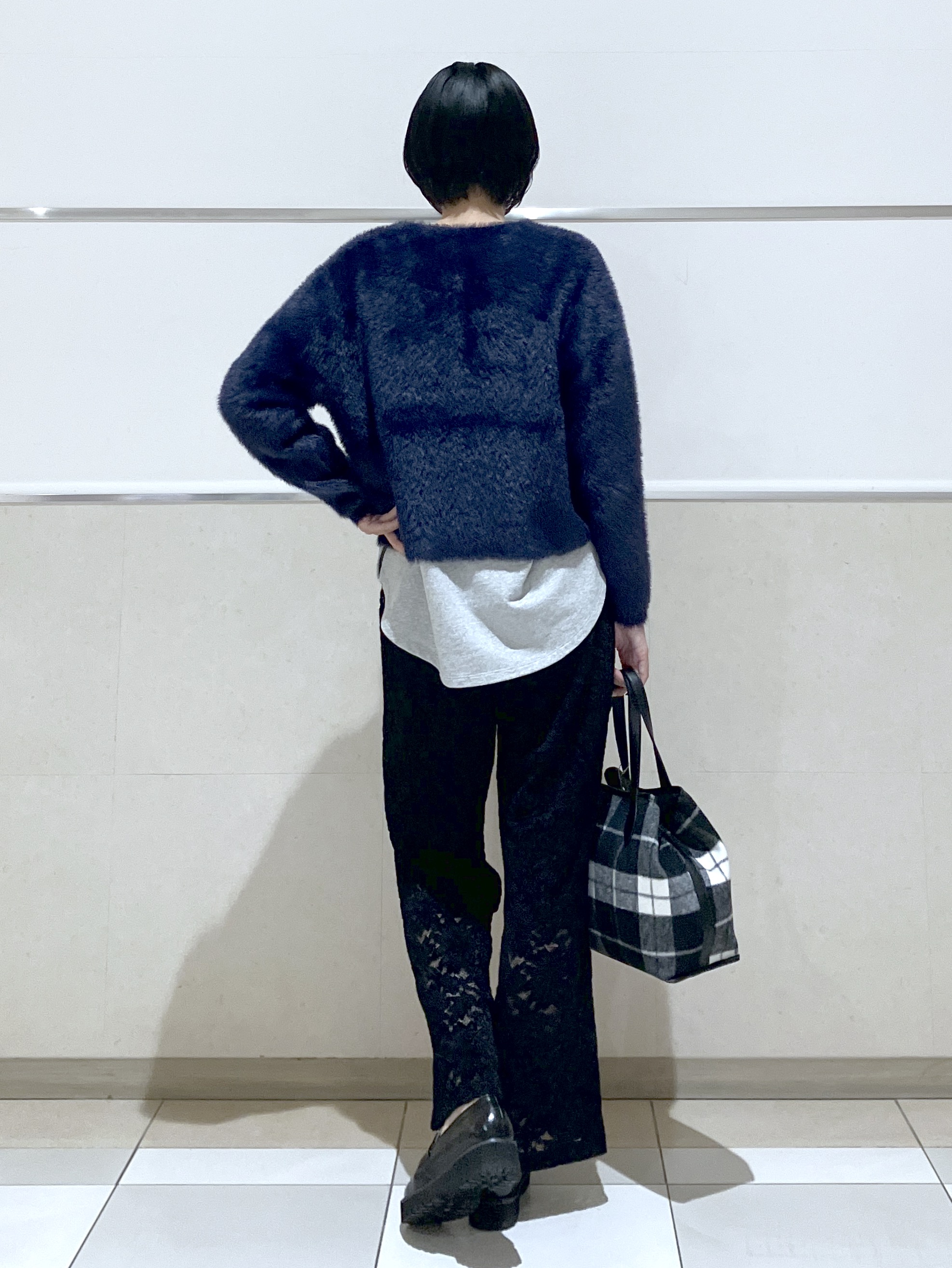 eriko さんの「Dessin｜【洗える/7色展開/XS-L】バックヘンリーミニ裏毛 長袖」を使ったコーディネート