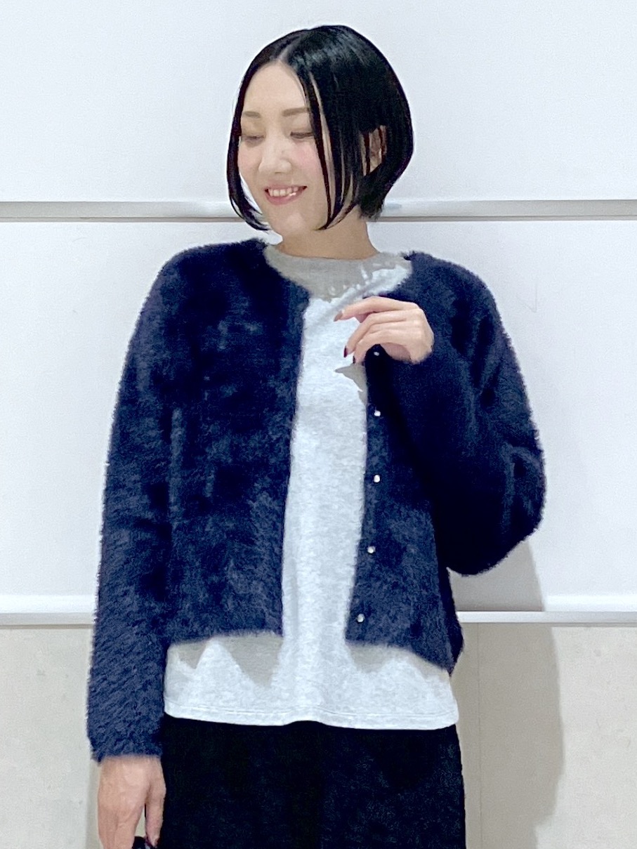 eriko さんの「Dessin｜【洗える/7色展開/XS-L】バックヘンリーミニ裏毛 長袖」を使ったコーディネート