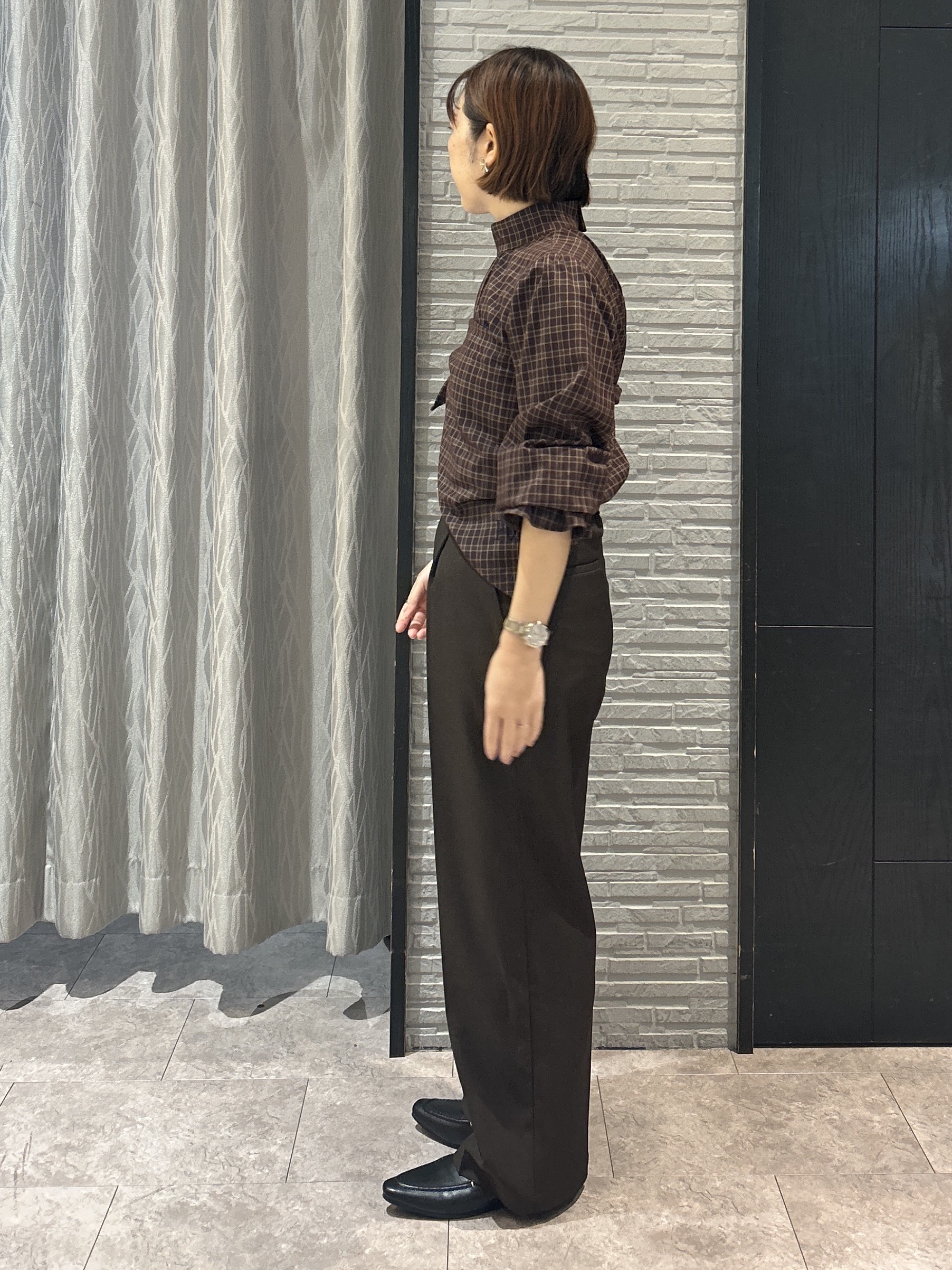 ga_riさんの「THE SHOP TK｜POLO BCS/チェックスカーフ付きブラウス」を使ったコーディネート