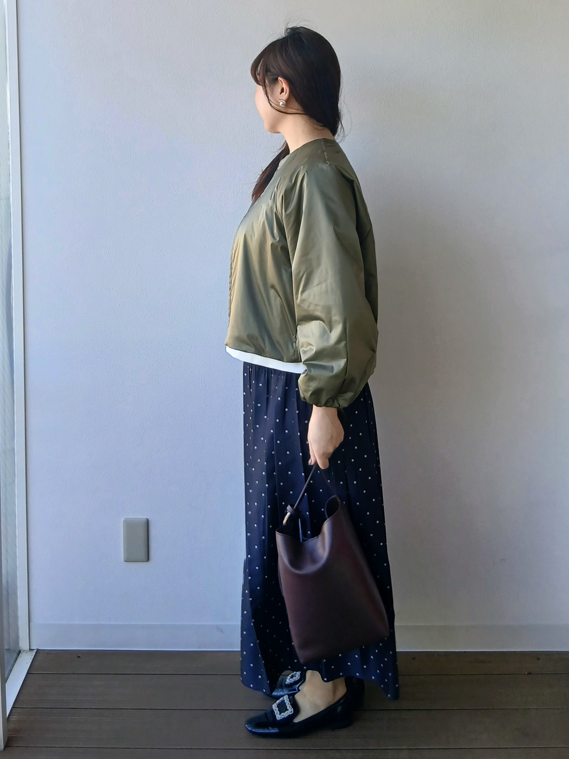 なみきさんの「UNTITLED｜【軽アウター/中綿/秋冬コート】ショートブルゾン」を使ったコーディネート
