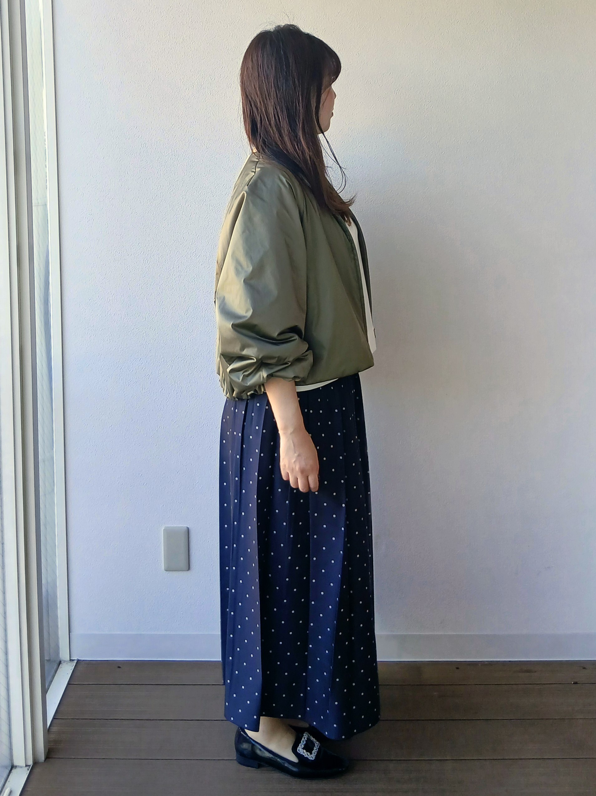 なみきさんの「UNTITLED｜【軽アウター/中綿/秋冬コート】ショートブルゾン」を使ったコーディネート