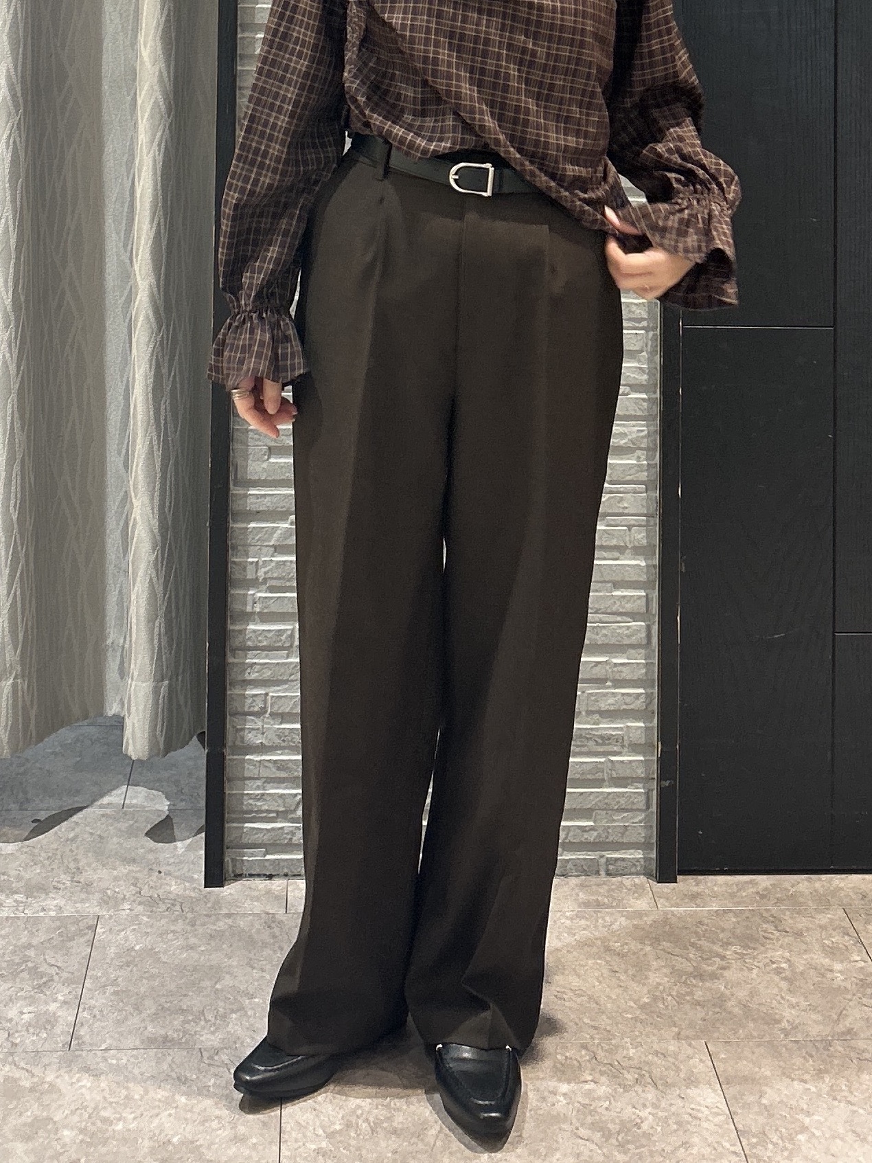 ga_riさんの「THE SHOP TK｜POLO BCS/チェックスカーフ付きブラウス」を使ったコーディネート