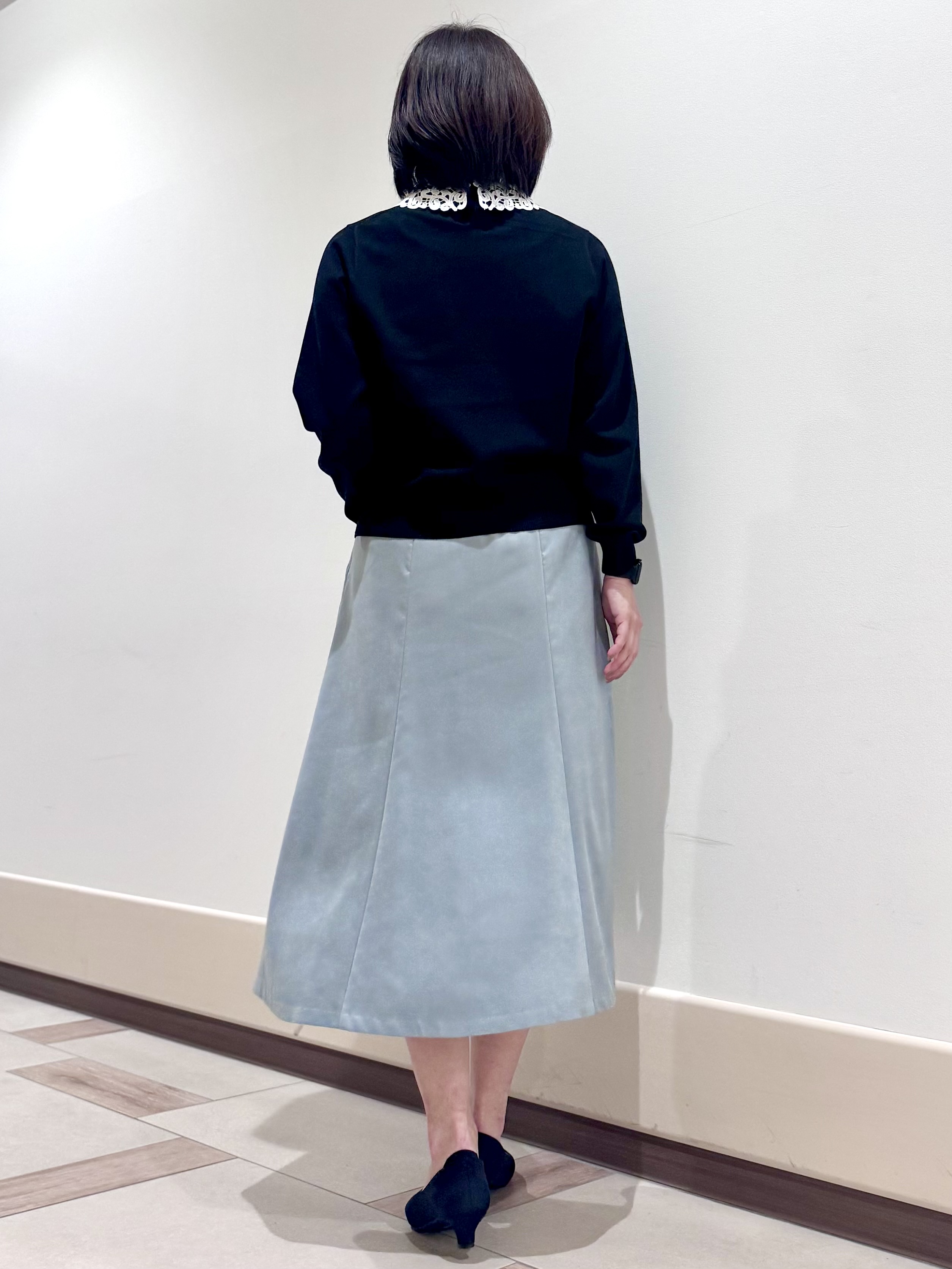 kaeさんの「Reflect｜【付け衿】レース衿付きストレッチニット」を使ったコーディネート